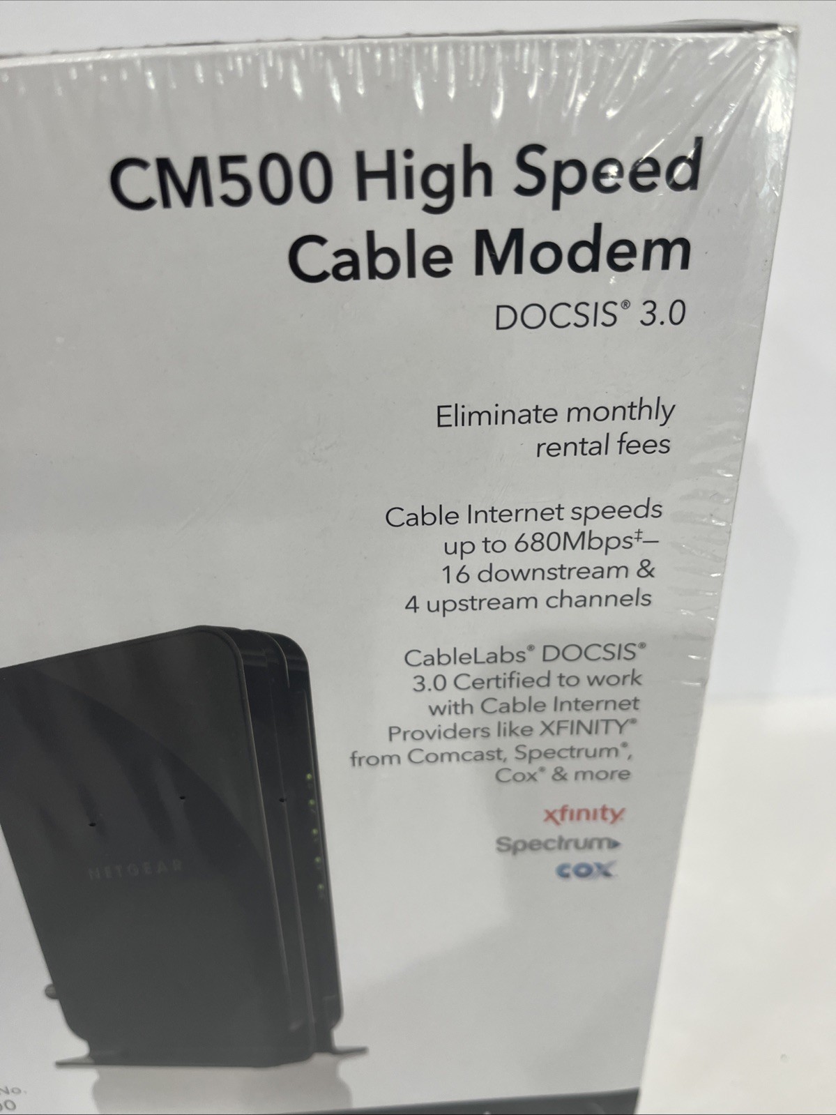 Netgear High Speed Cable Modem CM500 DOCSIS 3.0 Xfinity Cox Spectrum Comcast NEW