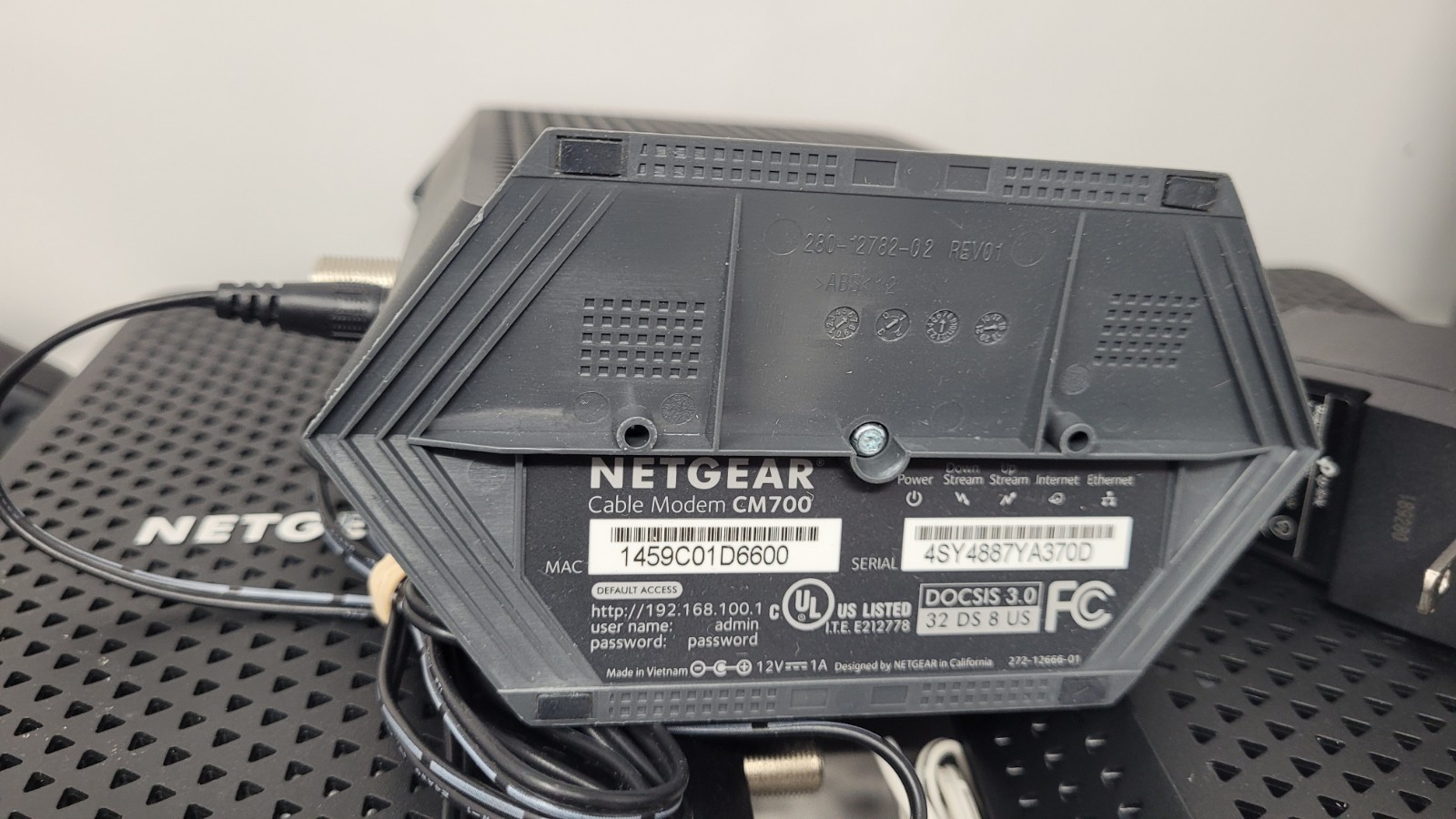 Lot Of 10 Netgear CM Modems + Power Cords
