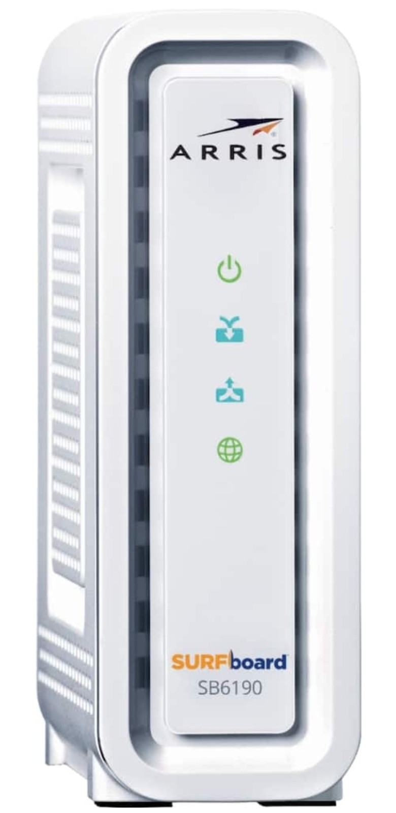 ARRIS MOTOROLA SB6190 32×8 Up to 1 Gbps Docsis 3.0 Wired Cable Modem White