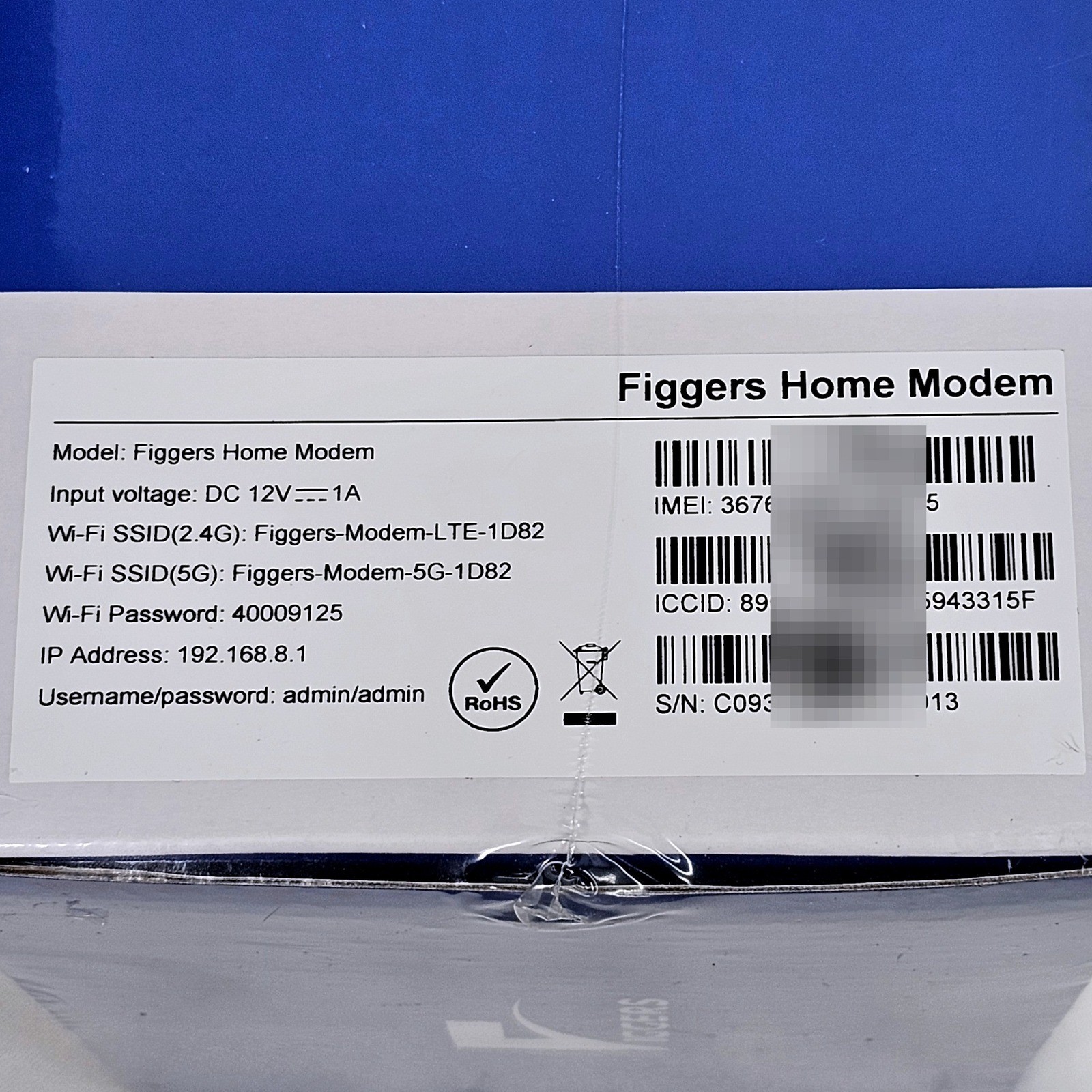 Figgers Home Modem Wireless Internet Router AC1200 Parental Control New Sealed