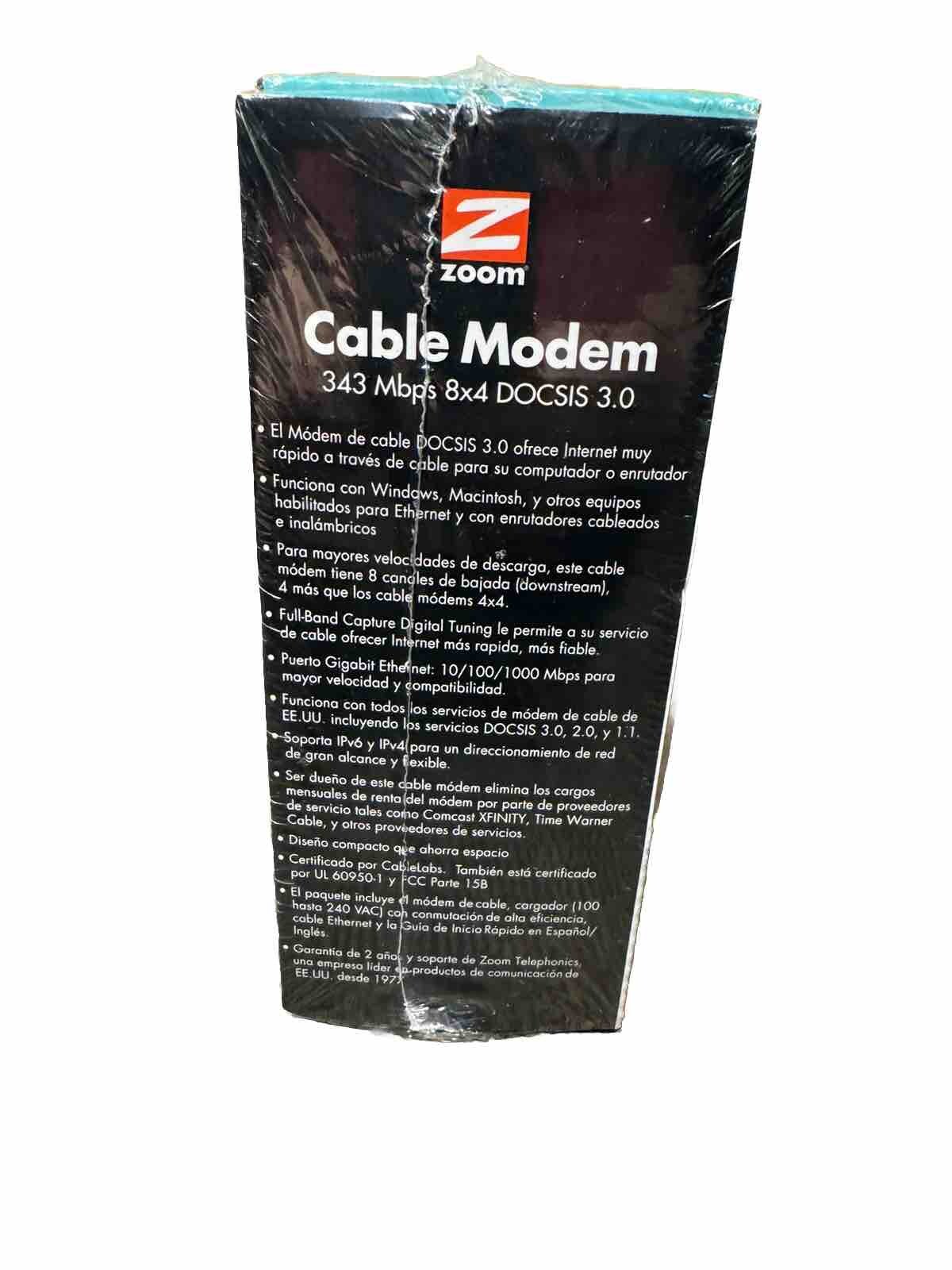 New! Sealed! Zoom DOCSIS 3.0 High-Speed Cable Modem 5345