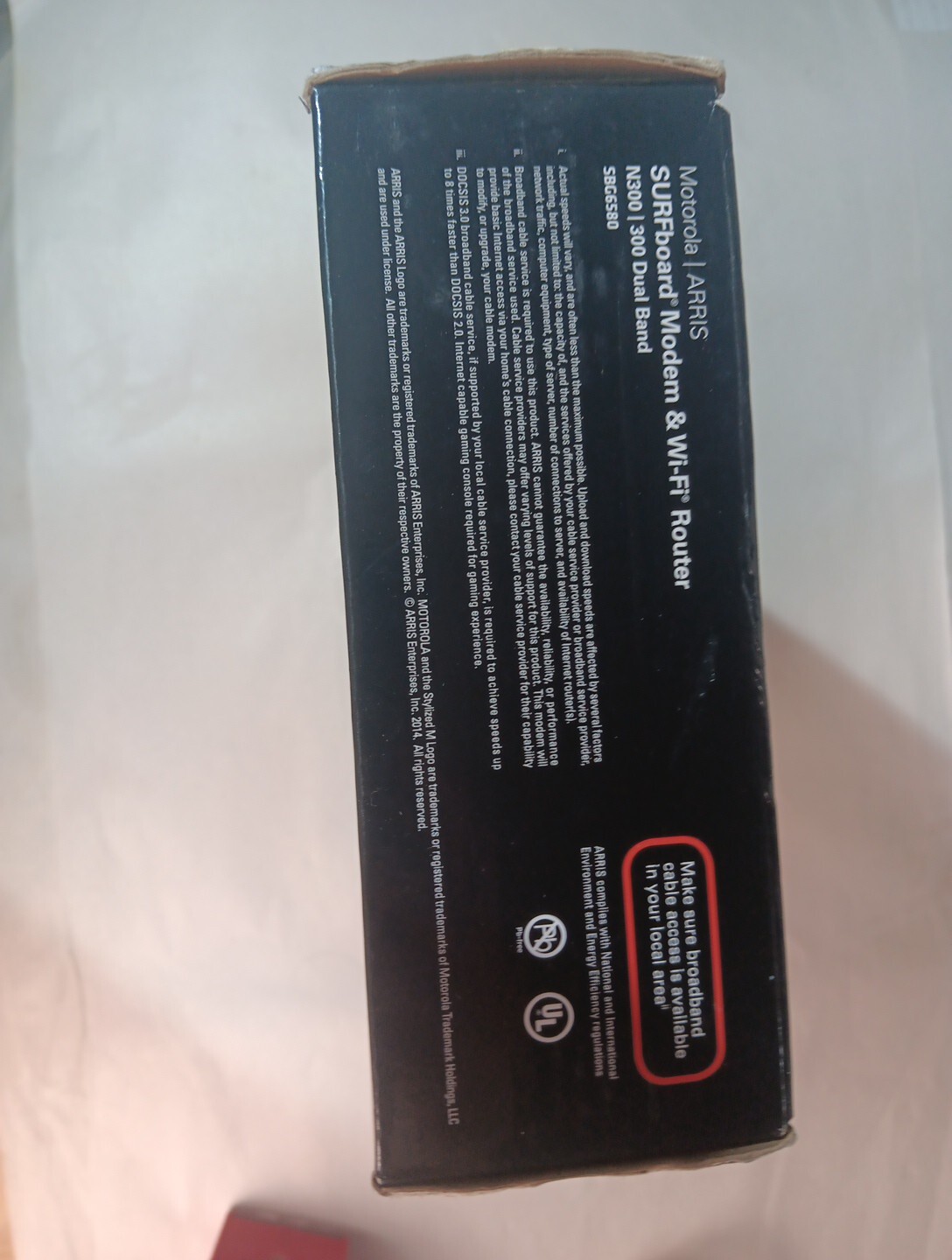 Motorola Arris SURFboard SBG6580 DOCSIS 3.0 Cable Modem Tested Wifi N300