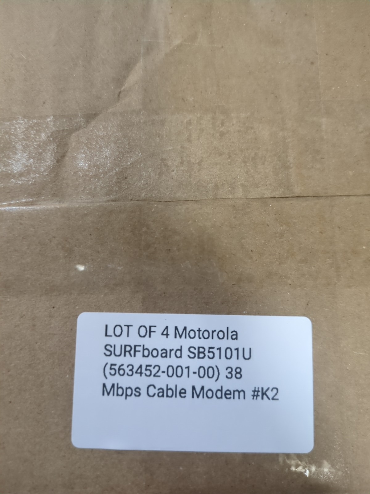 LOT OF 4 Motorola SURFboard SB5101U (563452-001-00) 38 Mbps Cable Modem #K2
