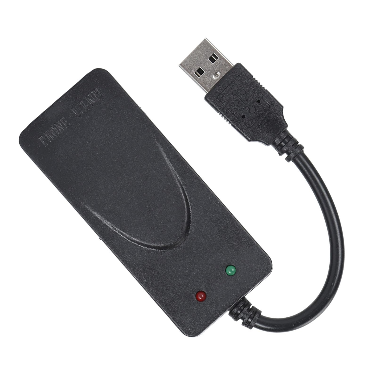 RJ11 Port USB 56K External Data Modem Caller ID Anti Thunder Computer Laptop