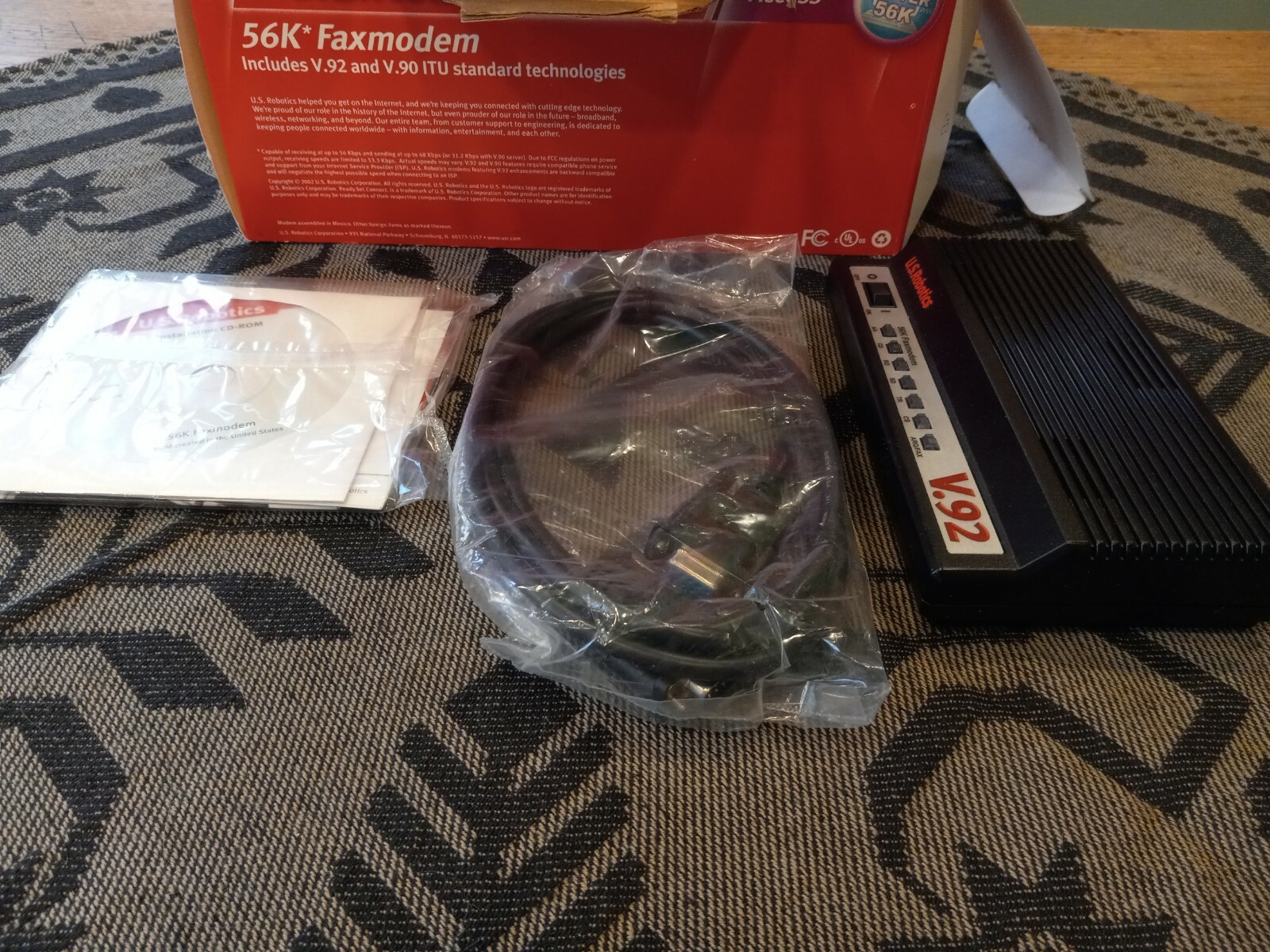 US Robotics V.92 USR5686E External Modem + Fax (New in Box)