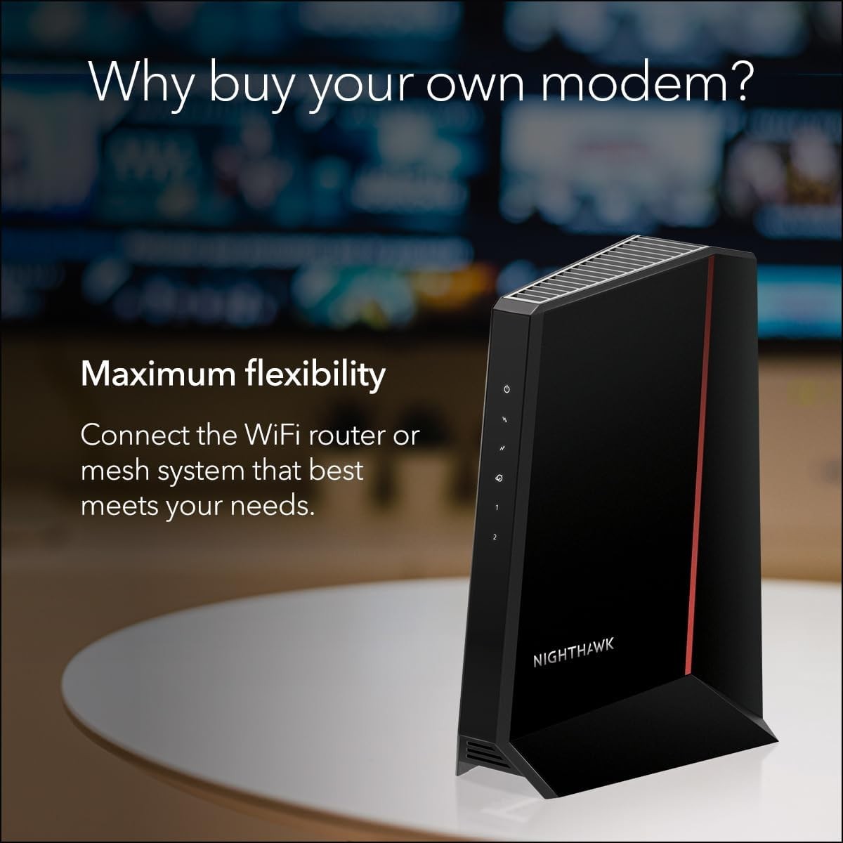 Nighthawk DOCSIS 3.1 Mid/High-Split Cable Modem CM2500 for Xfinity Spectrum Cox