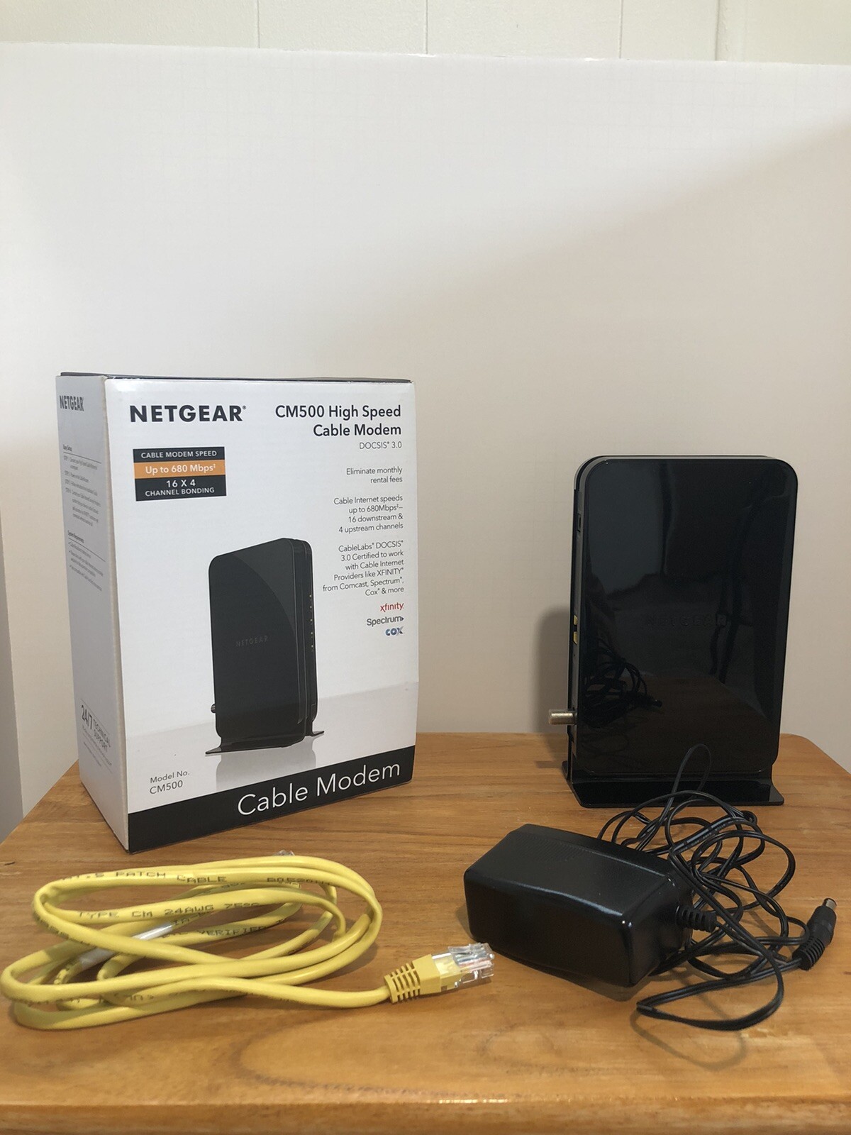NETGEAR Cm500-1aznas 16×4 DOCSIS 3.0 Cable Modem Max Download Speeds of 686mbps