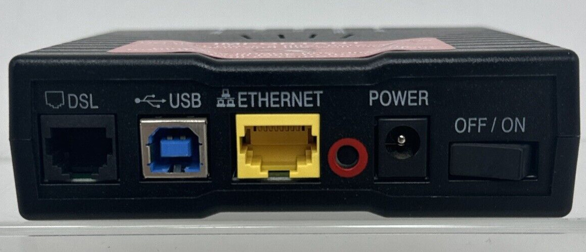 Westell 6100 DSL2 Internet Router Model E90-610015-06 w/ AC Adapter and Cat5
