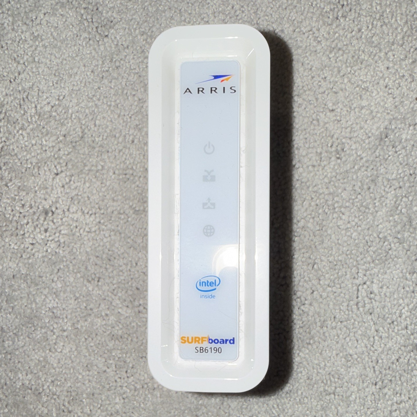 ARRIS SURFboard SB6190 DOCSIS 3.0 1.4 Gbps Cable Modem Intel Inside White