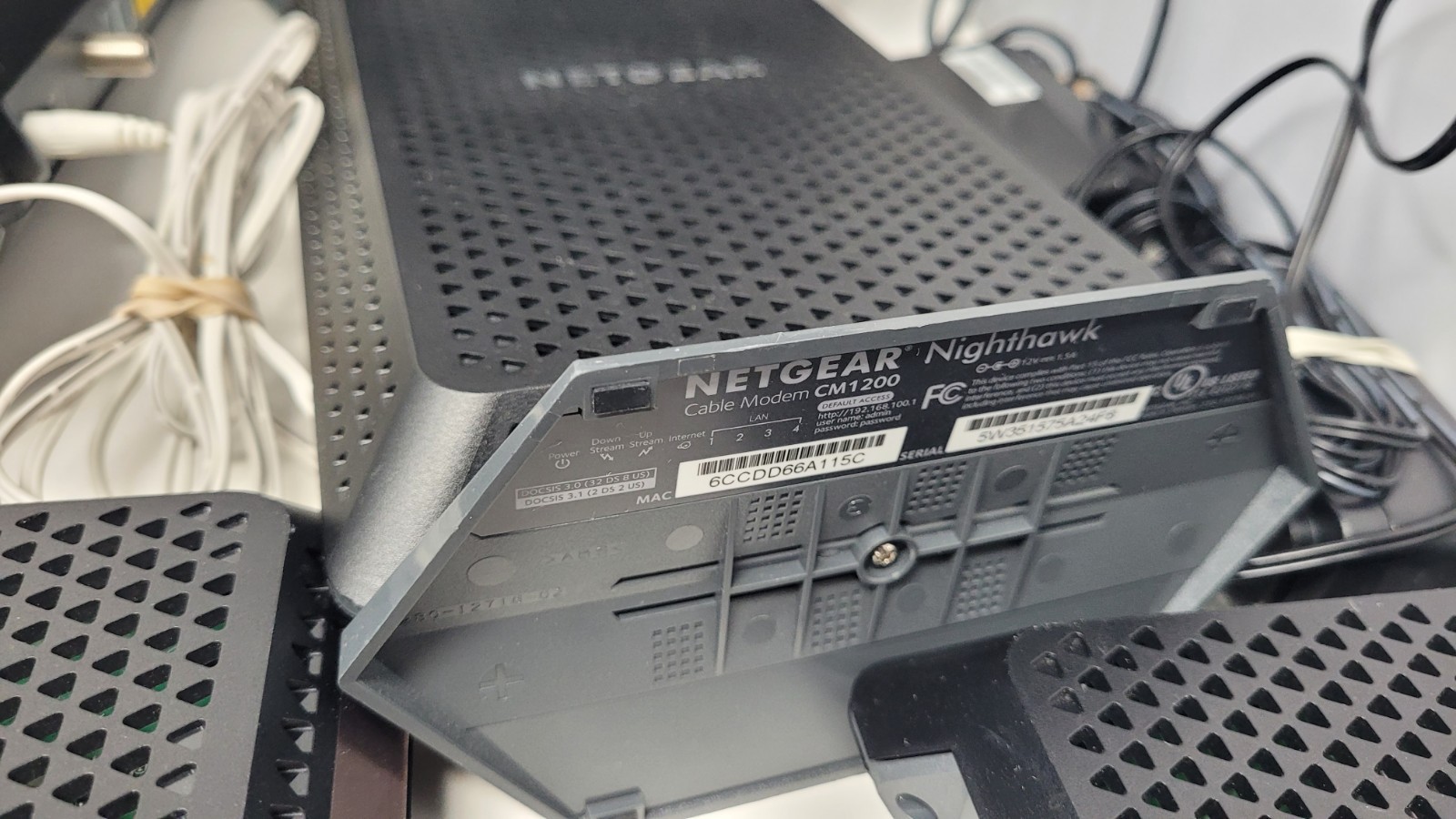 Lot Of 10 Netgear CM Modems + Power Cords