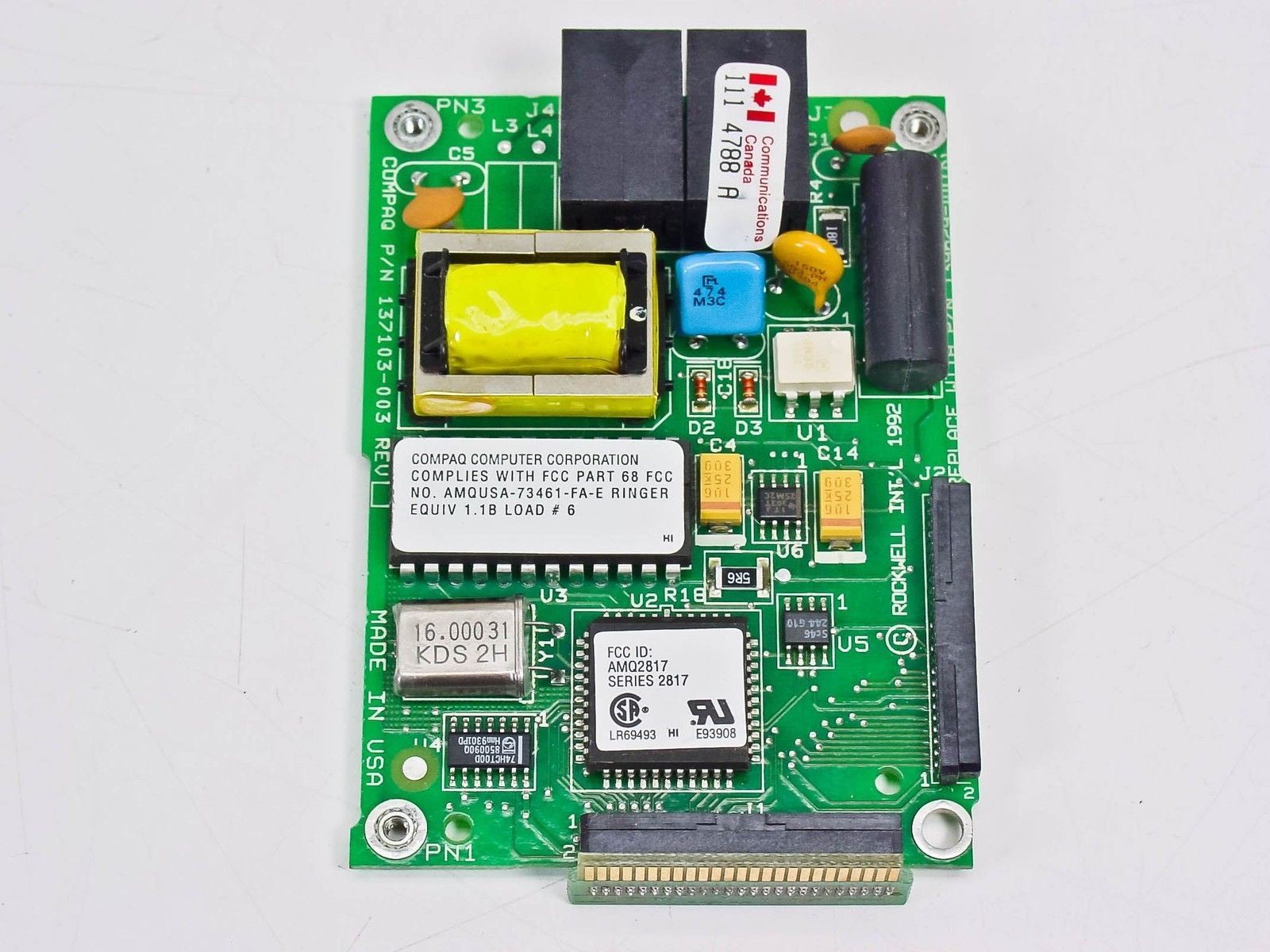 Compaq 137103-003 2400/9600 Internal Fax Modem Card