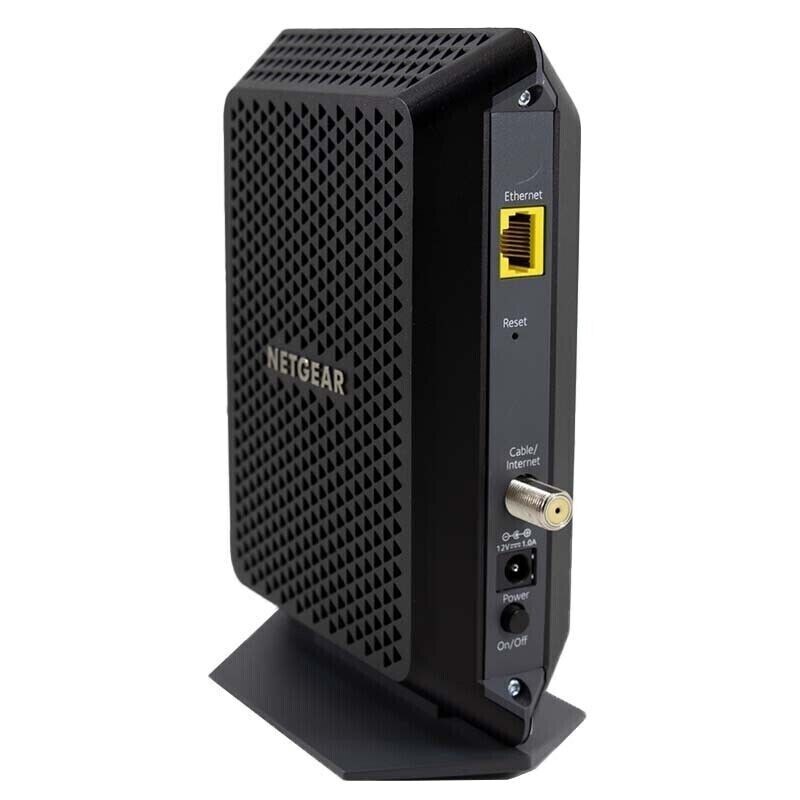 NETGEAR – 32 x 8 DOCSIS 3.0 Cable Modem – Black CM700-100NAS