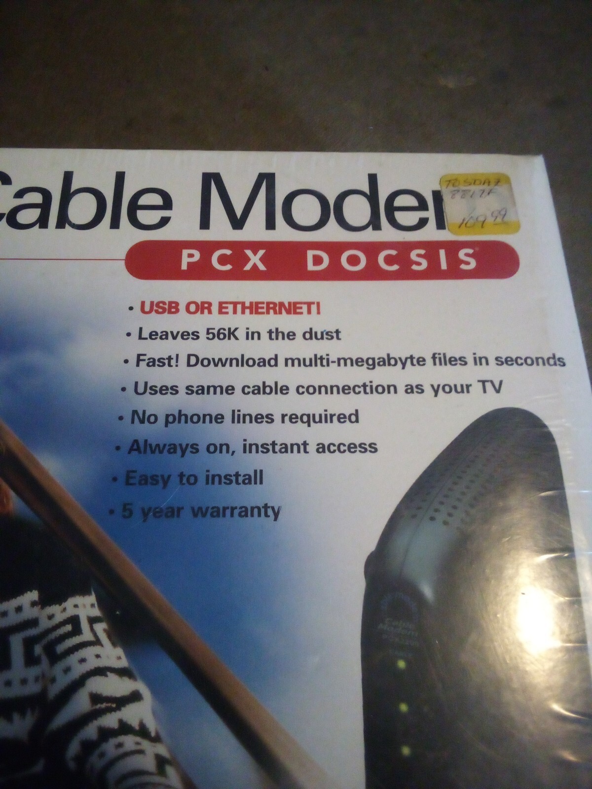 Toshiba DOCSIS Cable PCX2200 (DAZ8817F-R) 43 Mbps (NEW N.O.S. FACTORY SEALED)
