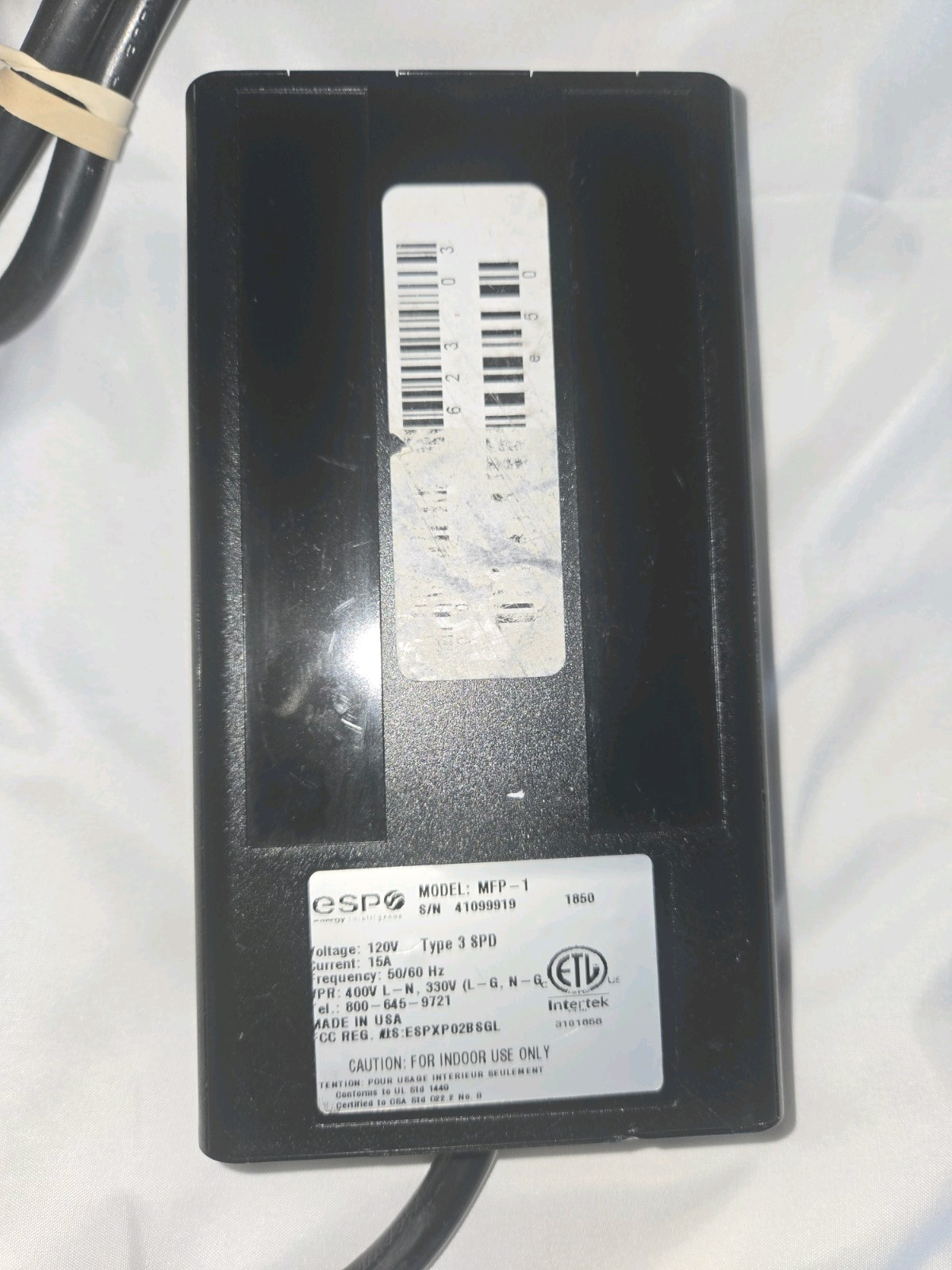 ESP MFP-1 DSL Filter for Fax/Modem, 10/100/1000 Ethernet, 2 RJ-45 Ports