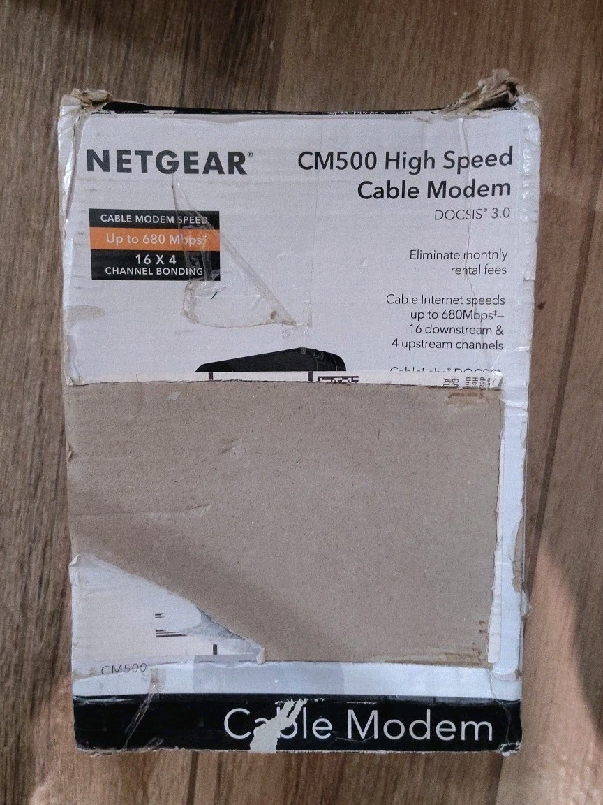 NETGEAR Cm500-1aznas 16×4 DOCSIS 3.0 Cable Modem Max Download Speeds of 686mbps
