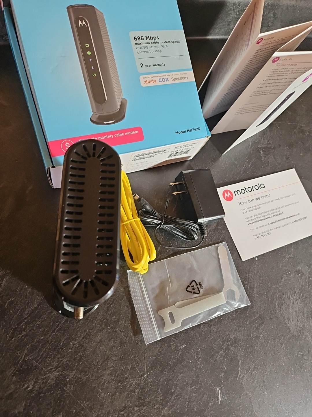 Motorola 16×4 Cable Modem 686 Mbps MB7420-10