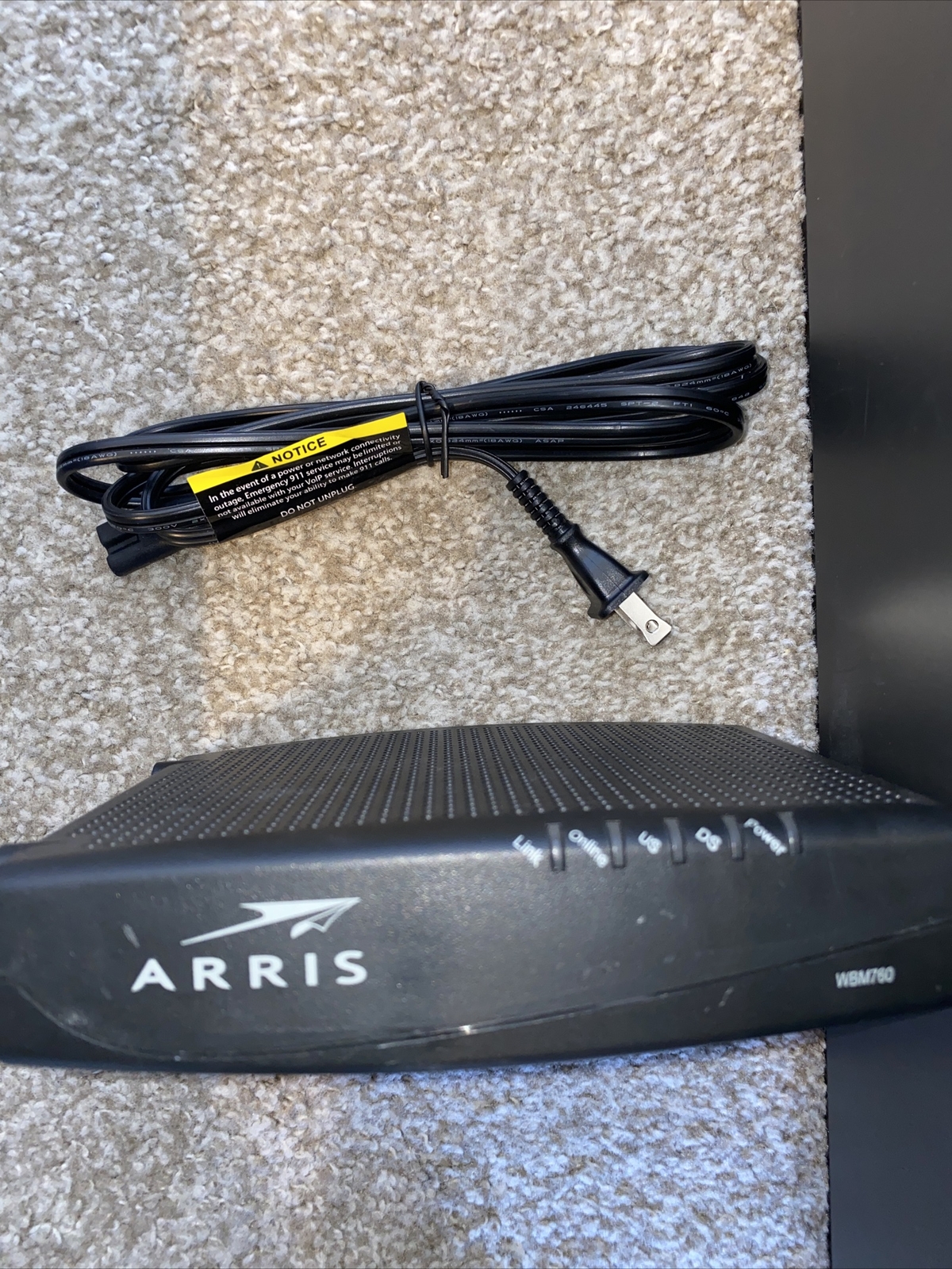 ARRIS Touchstone WBM760A DOCSIS 3.0 Cable Modem