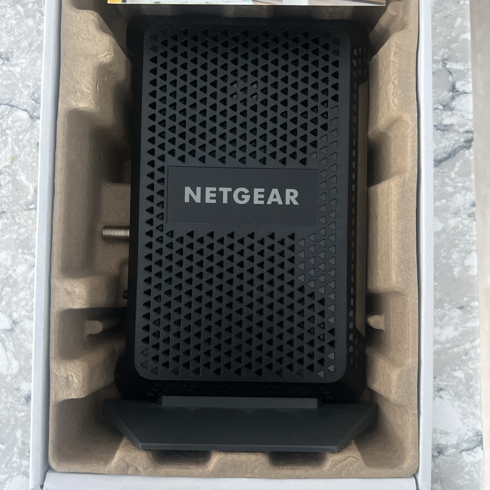 NETGEAR CM1000-100NAS DOCSIS 3.1 Gigabit Cable Modem. Max speeds of 1.0 Gbps,
