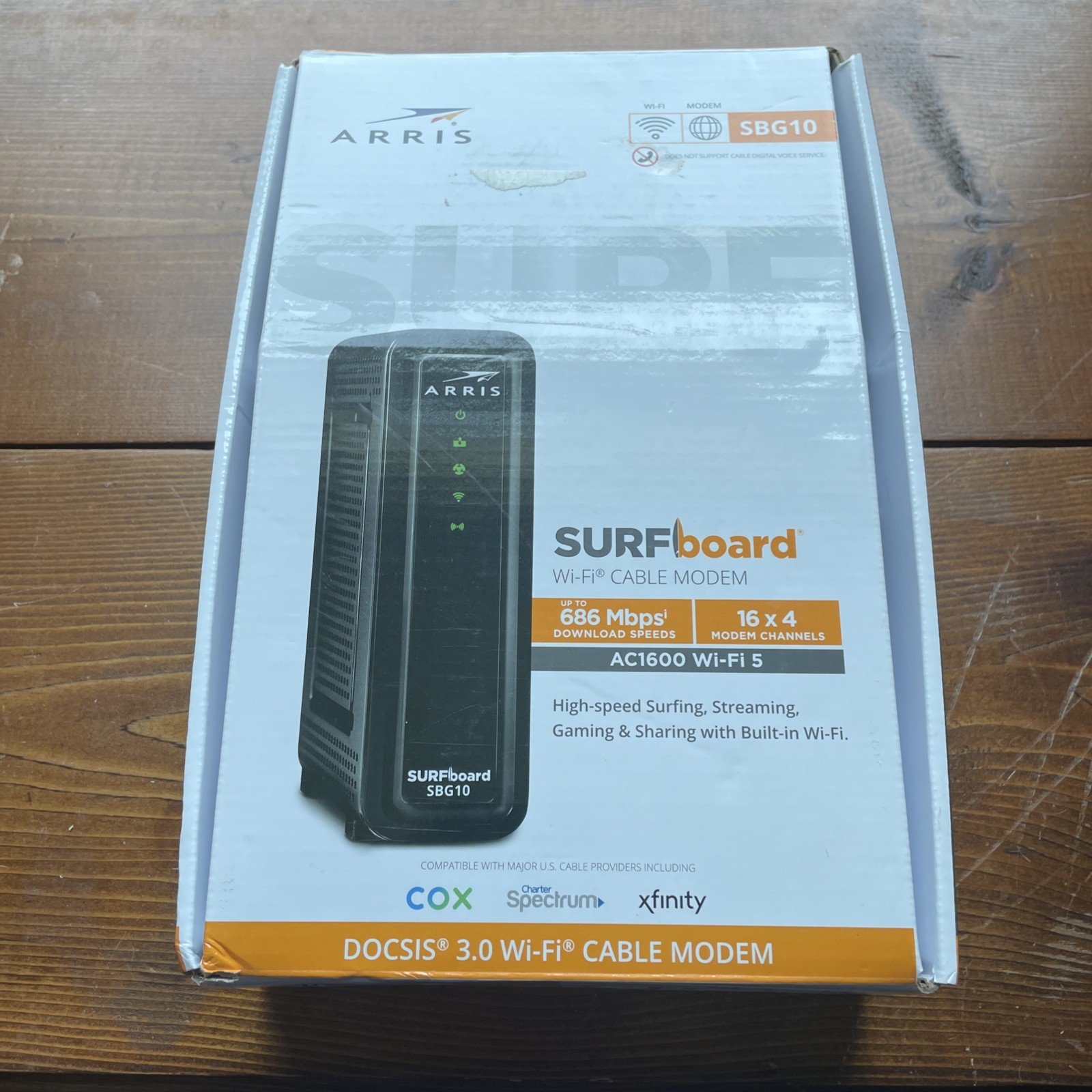ARRIS SURFboard SBG10 DOCSIS 3.0 Cable Modem AC1600 Dual Band Wi-Fi Router