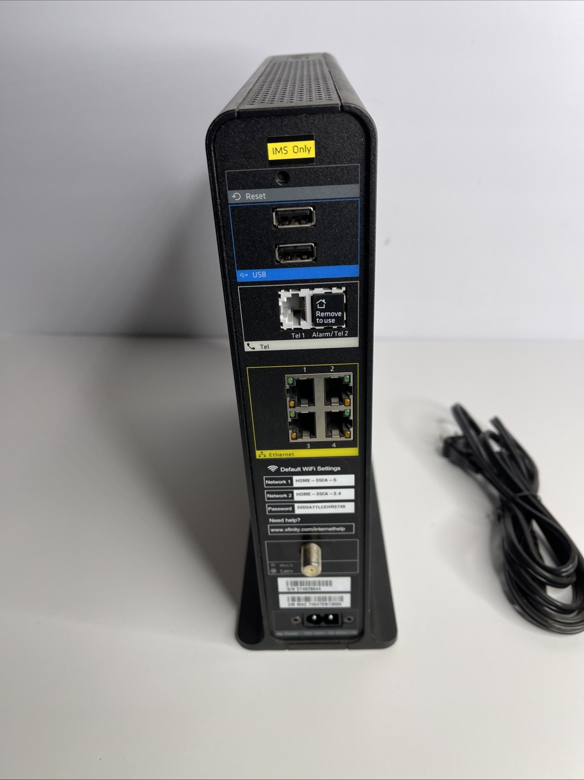 Xfinity DPC3941T DOCSIS 3.0 Dual Band WiFi XB3 Device Type Voice Gateway Router