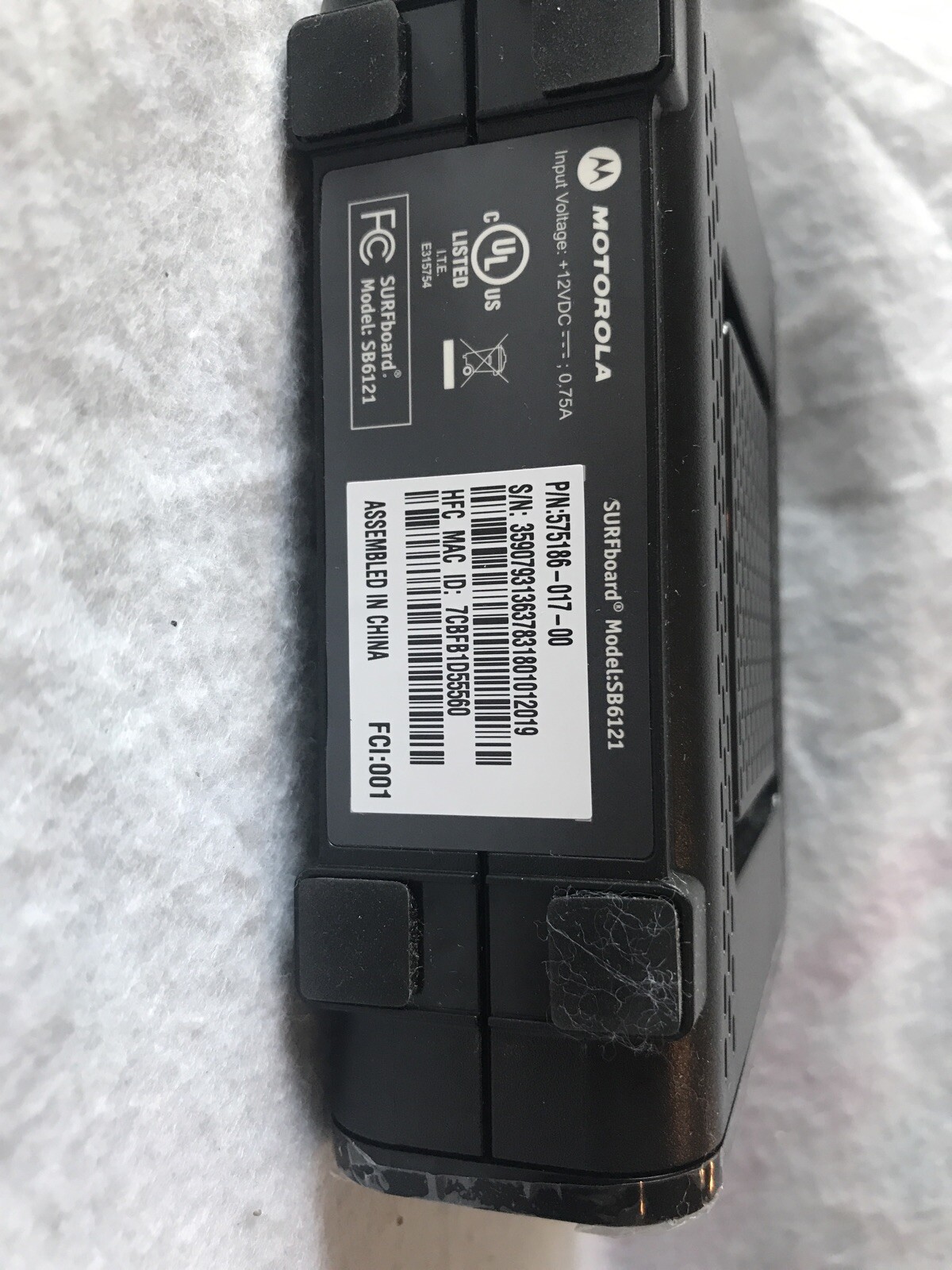 Motorola SURFboard eXtreme (SB6121) 160 Mbps DOCSIS 3.0