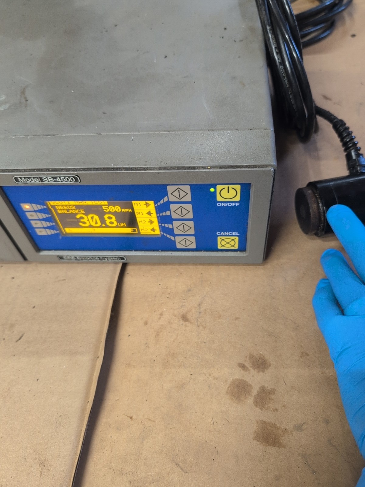 SBS Dynamic Balance System Sb-4500 Digital controller, Sensor And Slot 1 cable