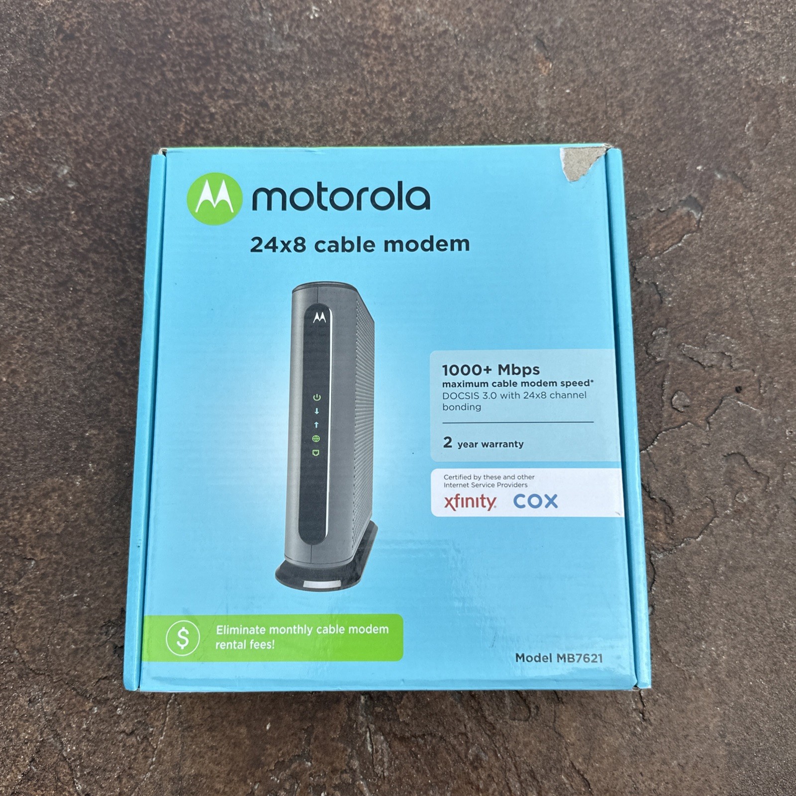 Motorola MB7621 1802 V1.0 Modem 1000 MBPS 24×8 Cable ~ Brand New