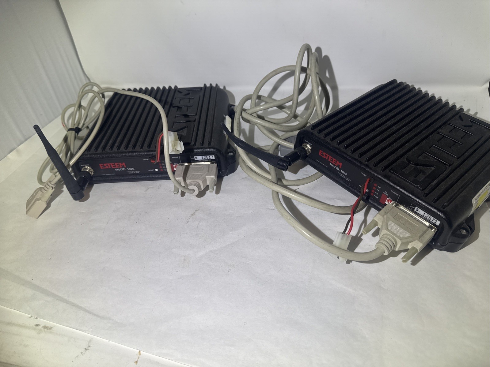 Lot Of 2 ESTeem Model 192S Radio Wireless Modem 192-S Untested