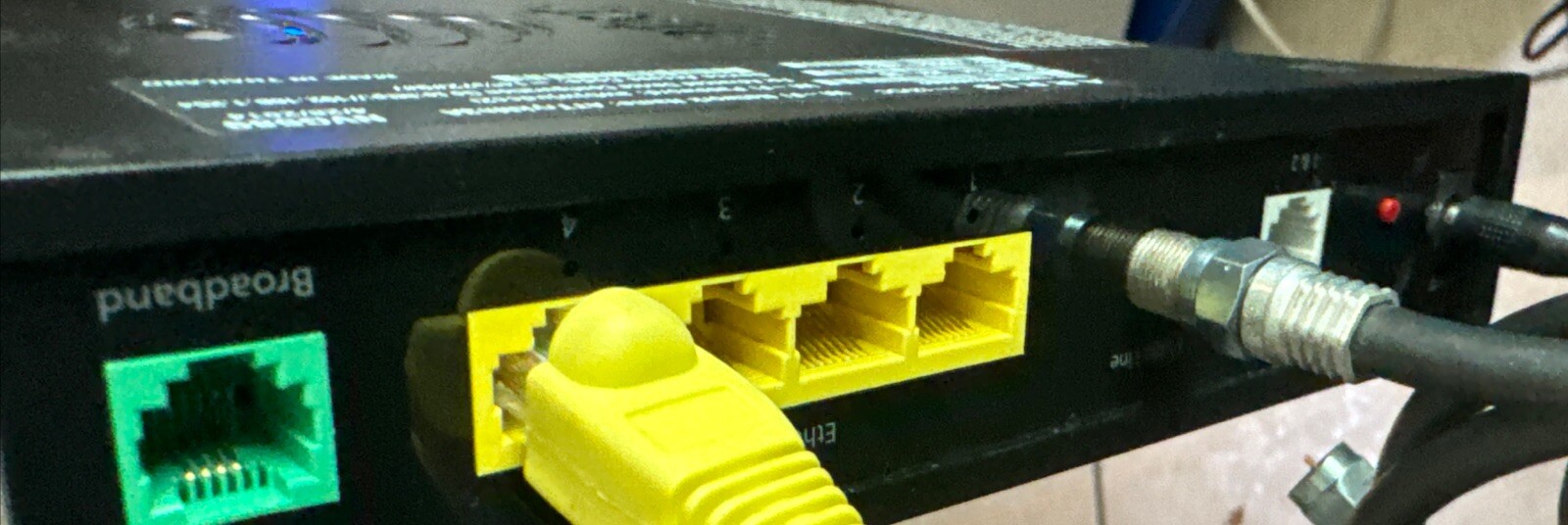 Att ARRIS NVG589 AT&T U-verse Modem With Power Cable