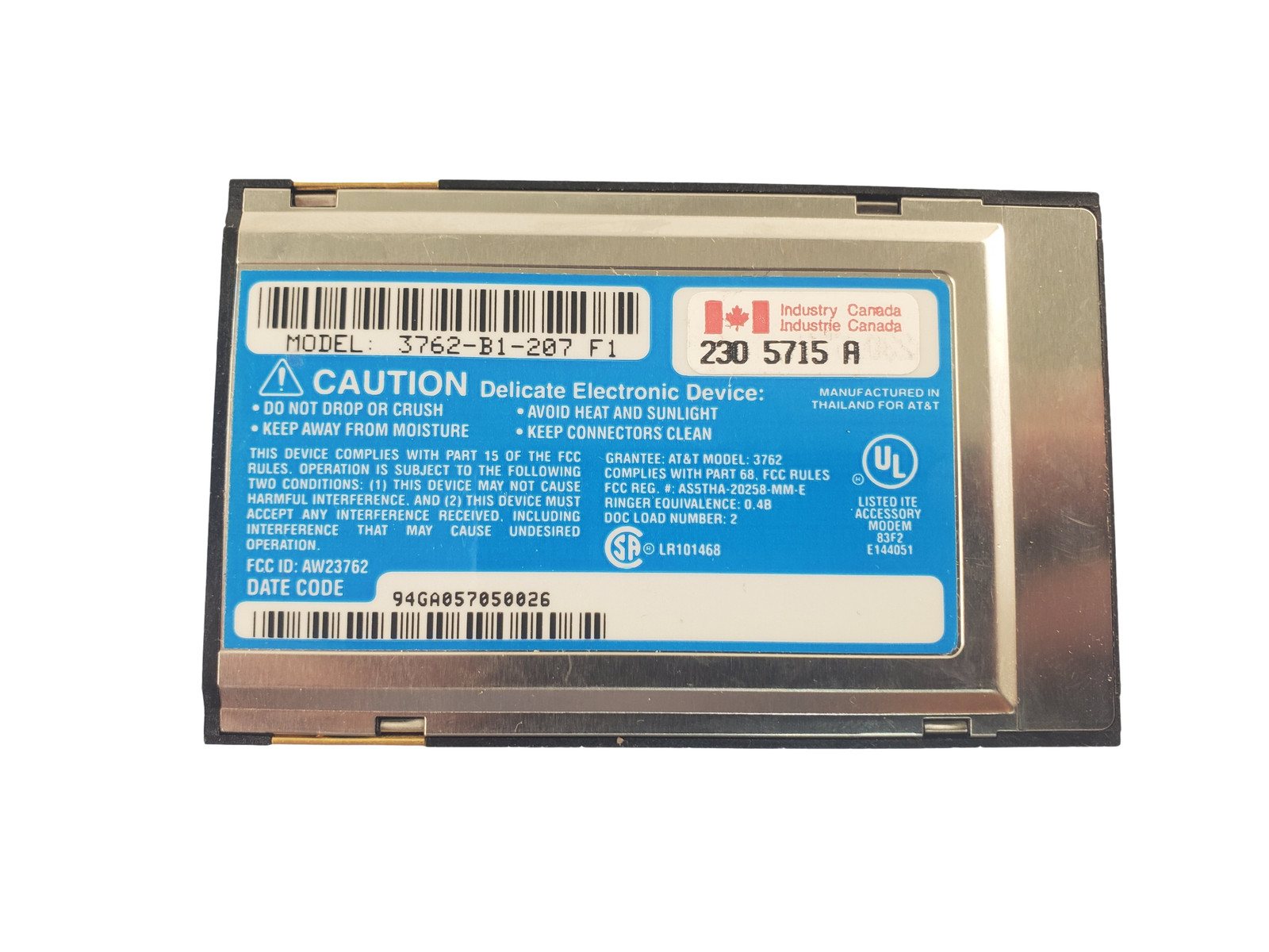 AT&T Paradyne KeepInTouch modem 3762-B1-207