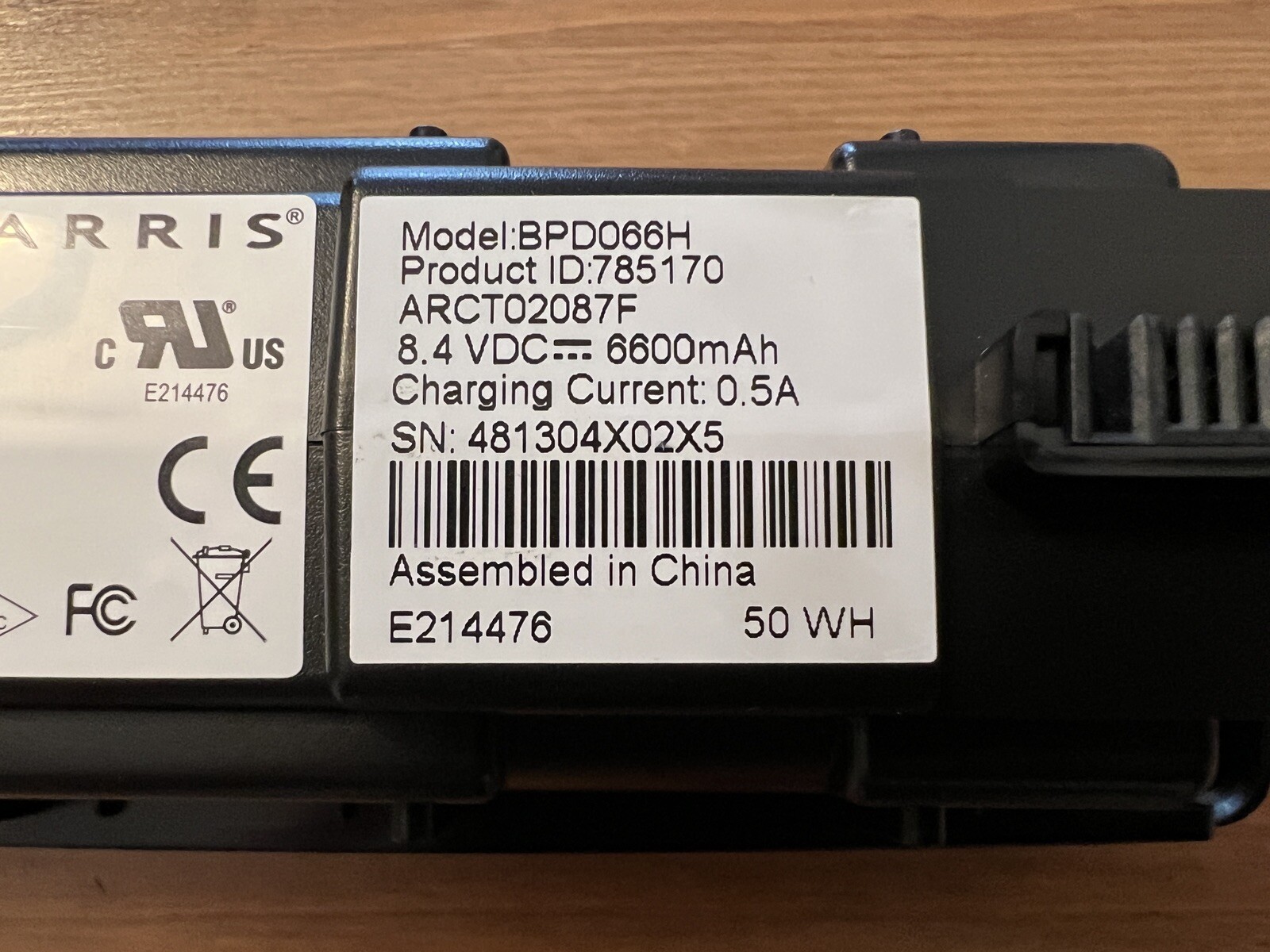 Arris BPD066H Modem Battery 50WH for TM822G TG862G TG852G TM502G TM602G TM722G