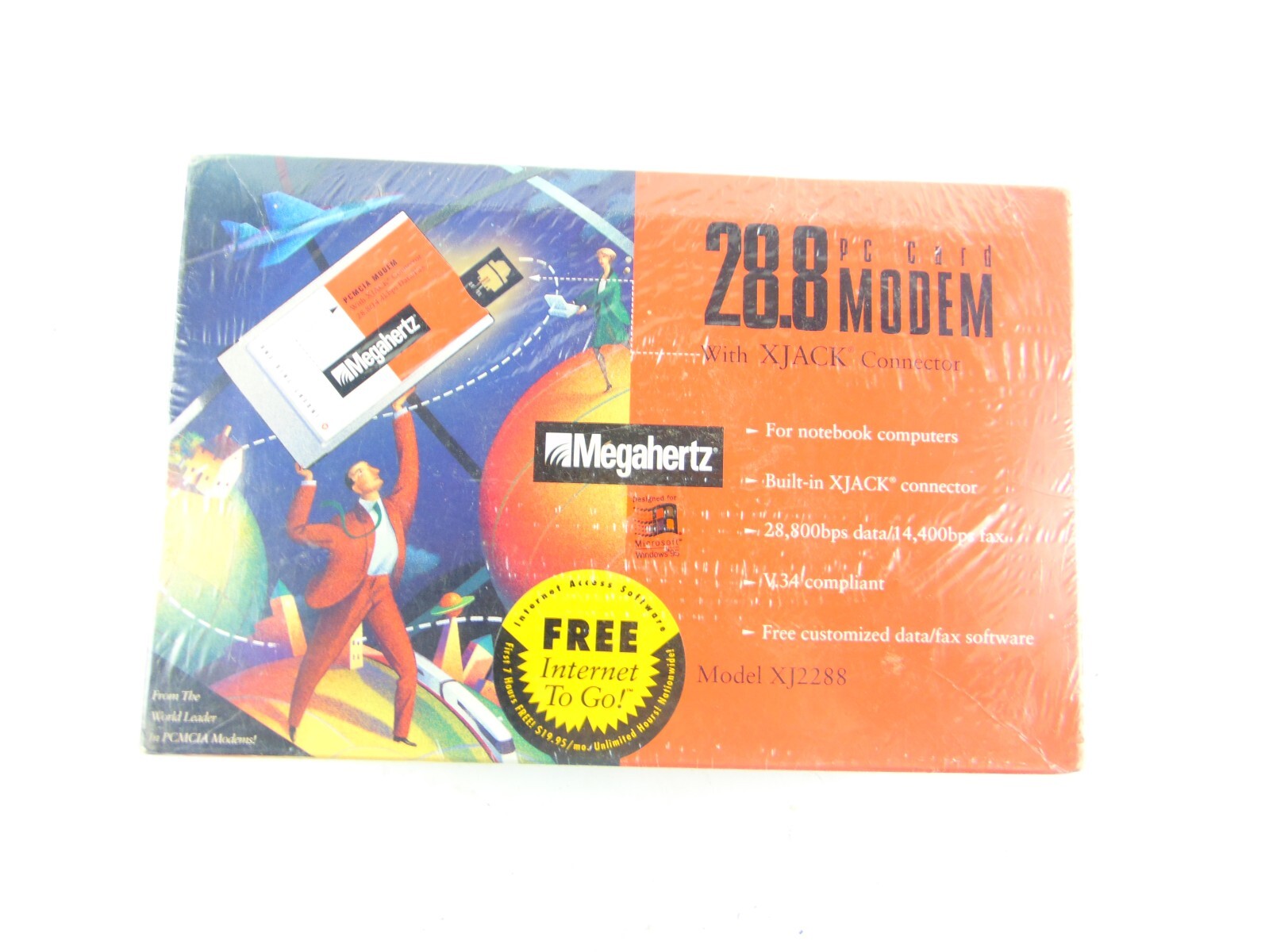 Megahertz XJ2288 28.8 PC Card Modem