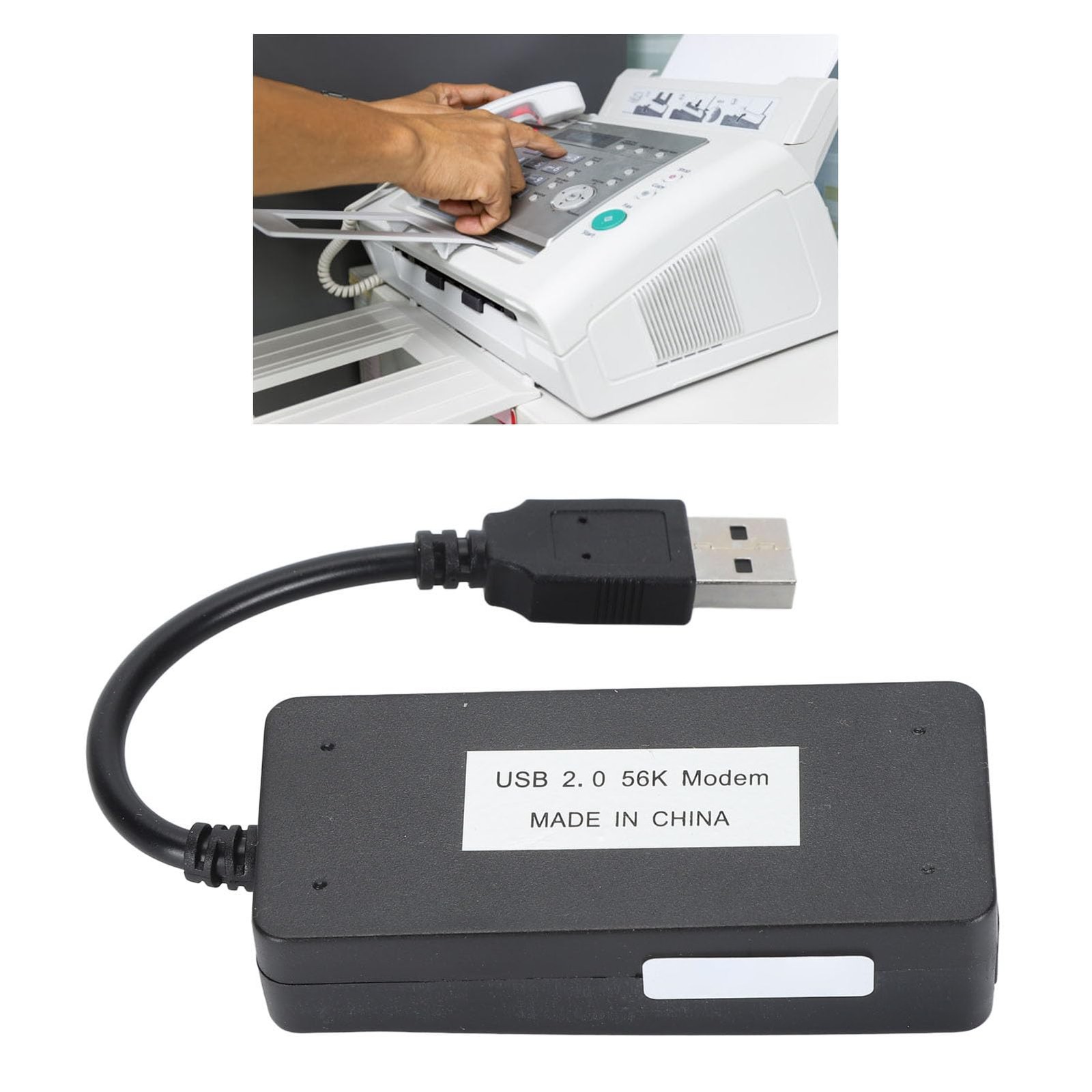 RJ11 Port USB 56K External Data Modem Caller ID Anti Thunder Computer Laptop