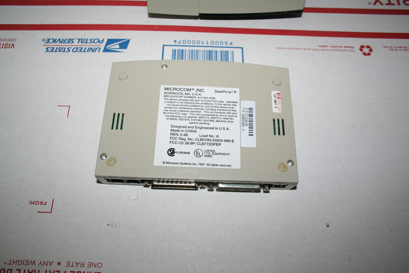 Lot of 3 Vintage 1997 Microcom DeskPorte 28.8P P Modem – Untested parts or repai