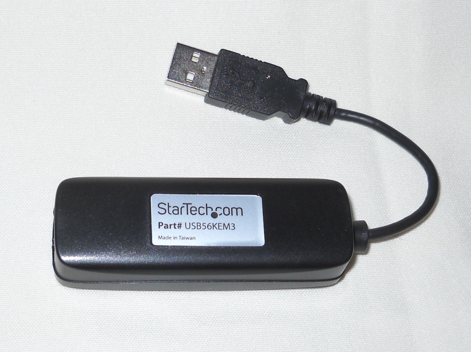 StarTech 56K USB Dial-up & Fax Modem *V.92 External Hardware Based USB Modem NEW