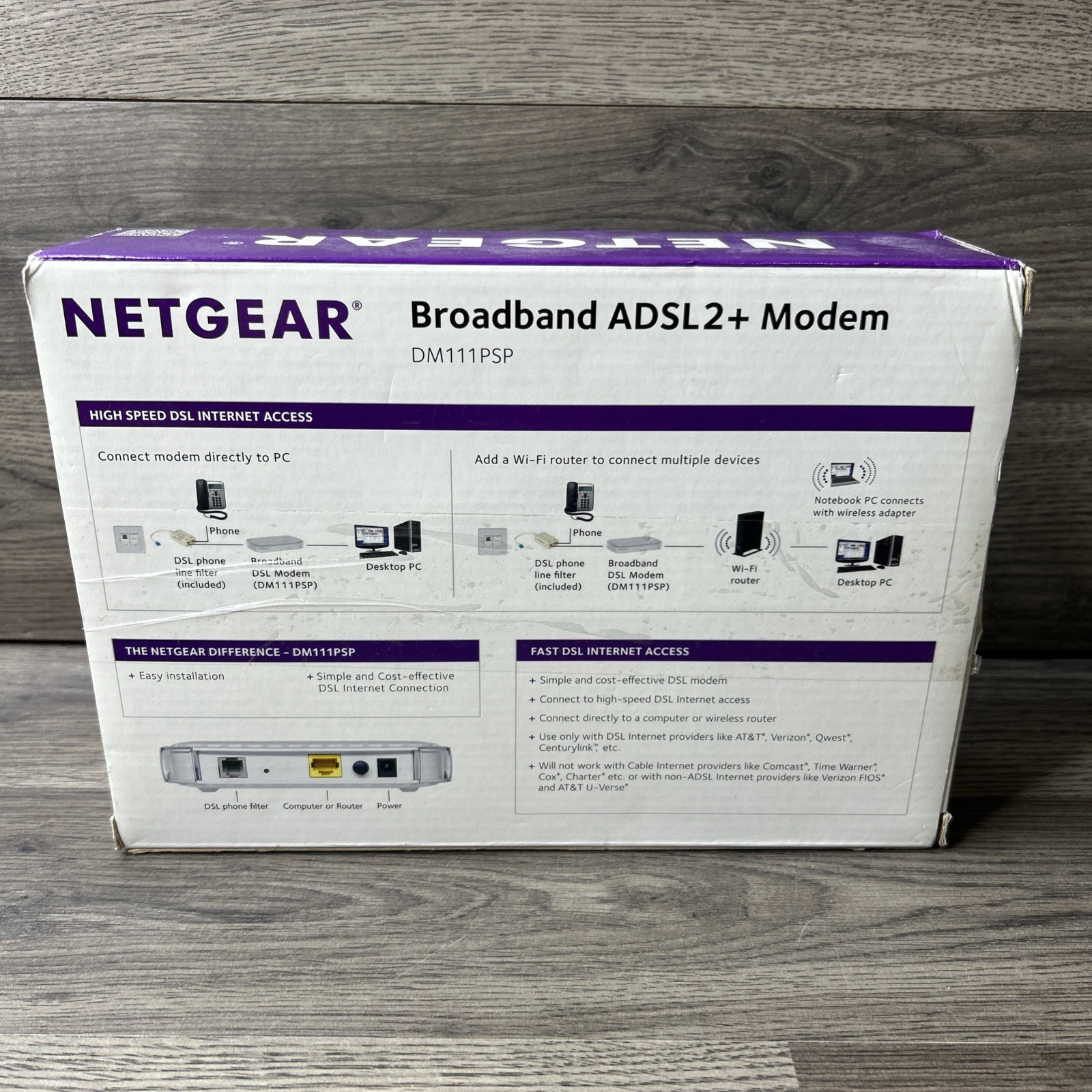 NETGEAR ADSL2+ Modem DM111PSP v2