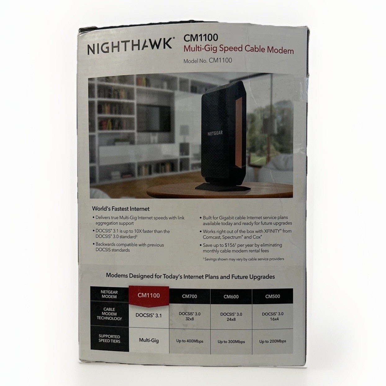 NETGEAR Nighthawk CM1100 Cable Modem UVG