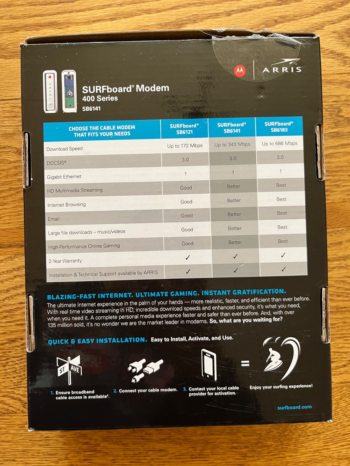 Motorola ARRIS SURFboard Modem 400 Series SB6141