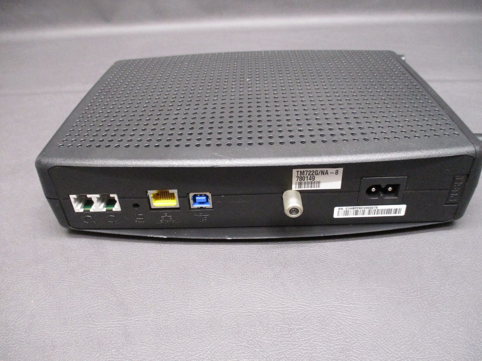 Arris TM722G Modem DOCSIS 3.0 Reverse Compatability – NO Power Cord