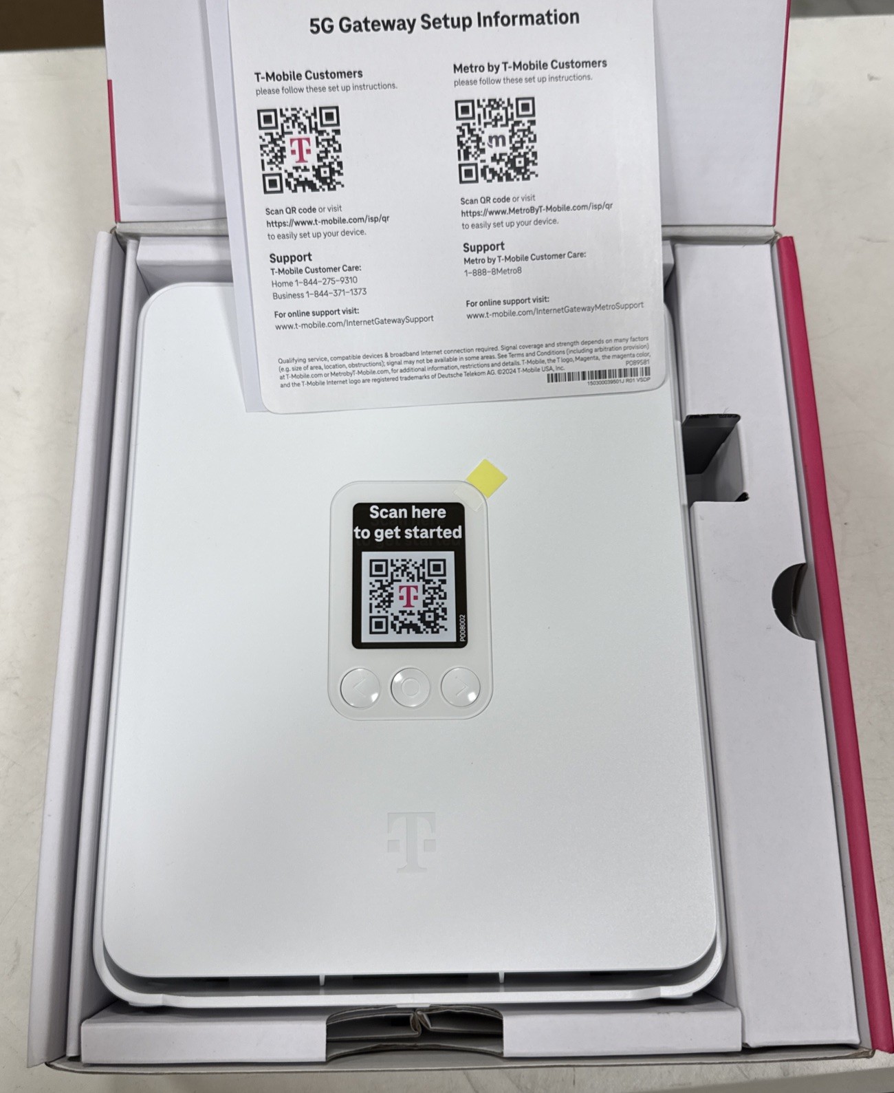 T-Mobile Gateway 5G – G5AR-1 Kit – White – – NEW In Open Box