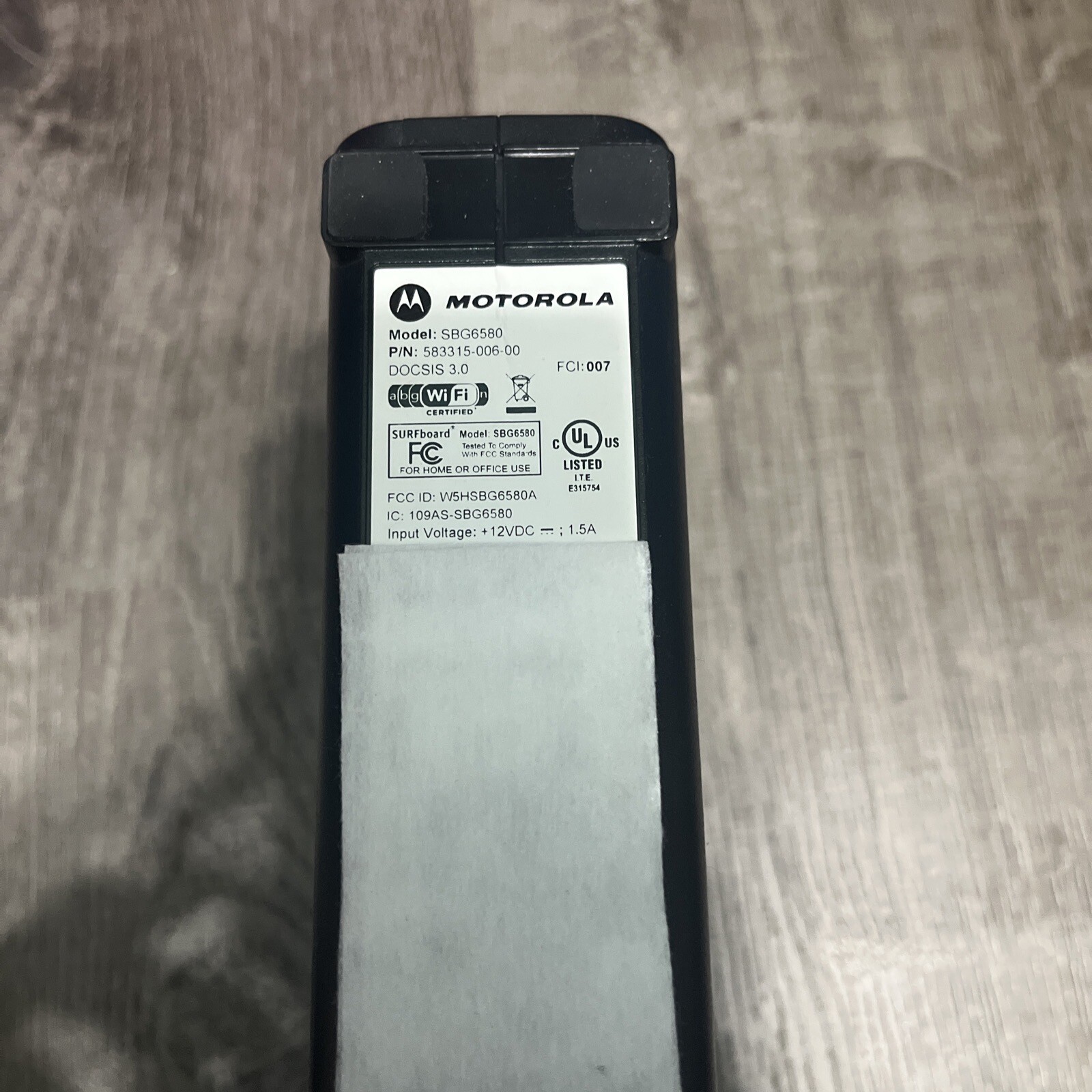 Motorola ARRIS SURFboard SBG6580 DOCSIS 3.0 Cable Modem Wi-Fi Router *NO CABLES*