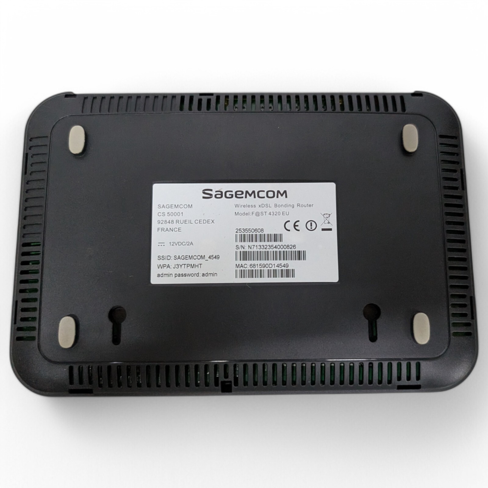 SAGEMCOM F@ST 4320 EU GENERIC Modem Router – Only for EU Countries