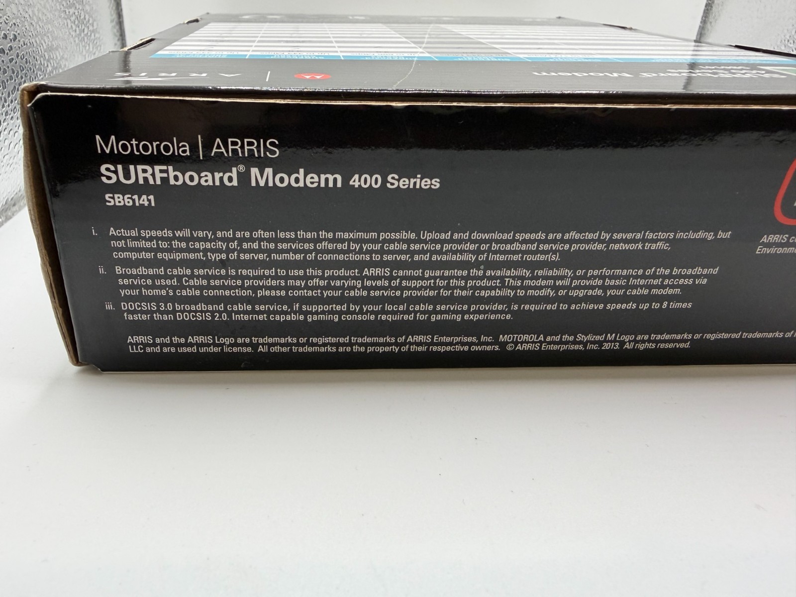 New Motorola ARRIS SURFboard SB6141 Cable Modem 400 Series DOCSIS 3.0