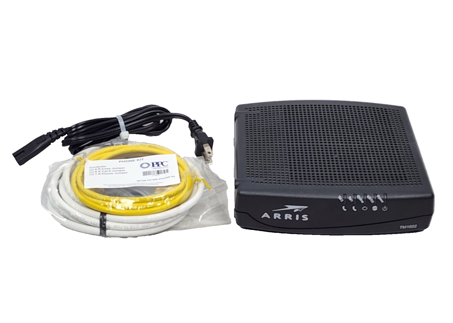 Arris TM1602A DOCSIS 3.0 Telephony Cable Modem + VoIP (Complete with Cables)