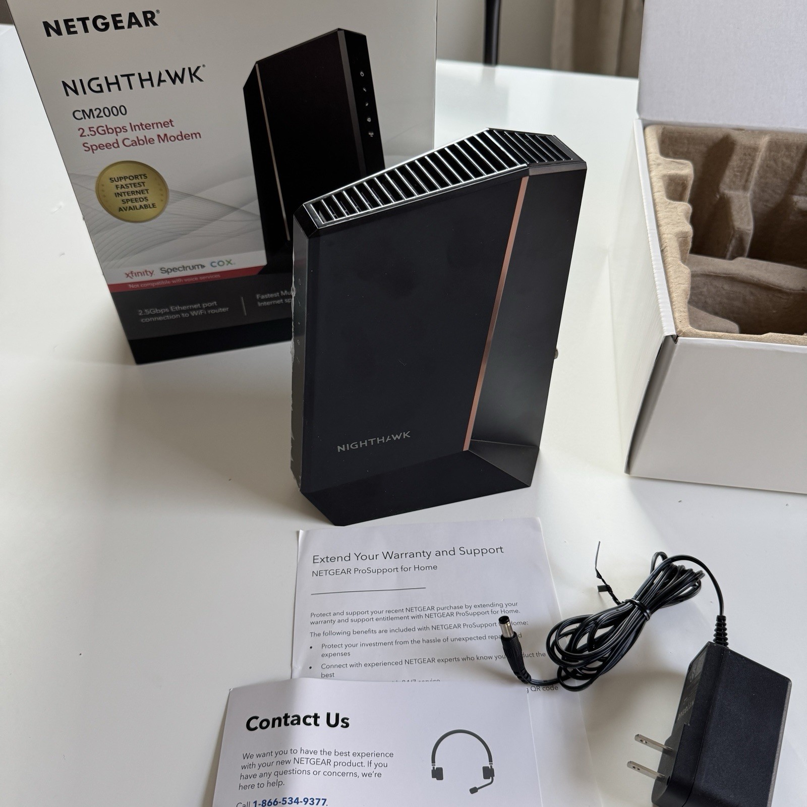 Netgear Nighthawk CM2000 2.5Gbps DOCSIS 3.1 Cable Modem – Fast! Xfinity Spectrum