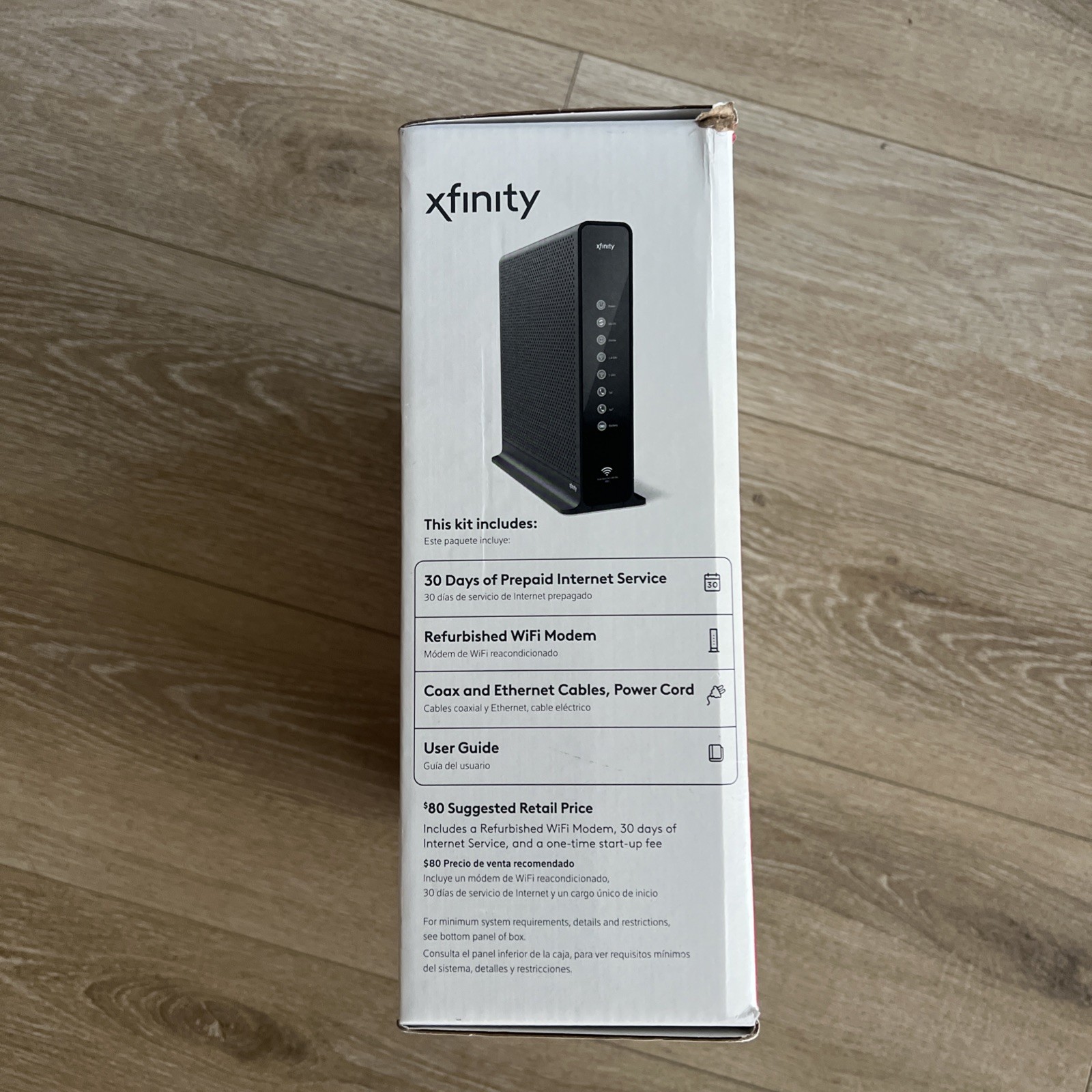 XFINITY Internet Prepaid Starter Kit Arris TG862G router