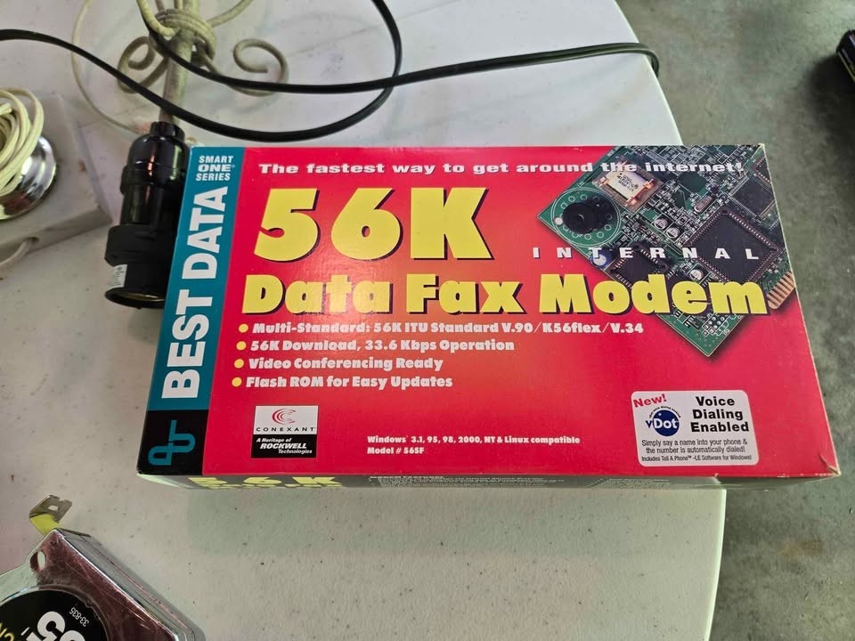 Vintage Best Data 56K Internal Data Fax Modem – Model 56SF