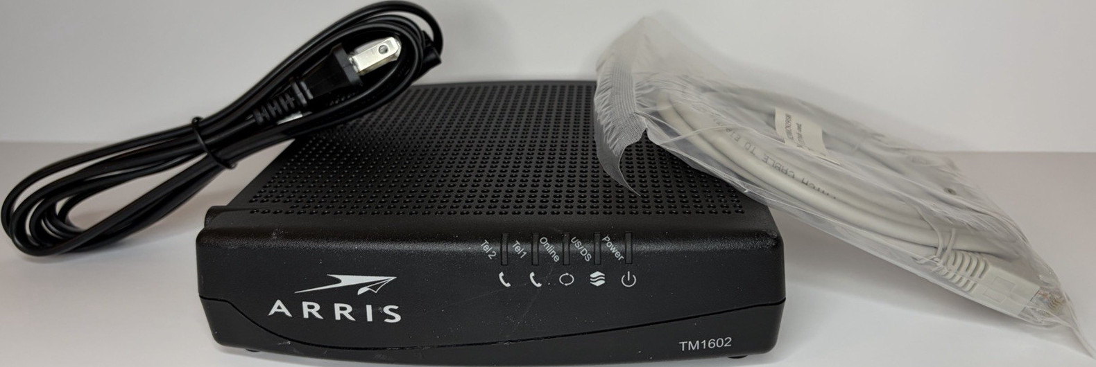 ARRIS TM1602 Cable Modem DOCSIS 3.0 960 Mbps Black Ethernet (RJ-45)