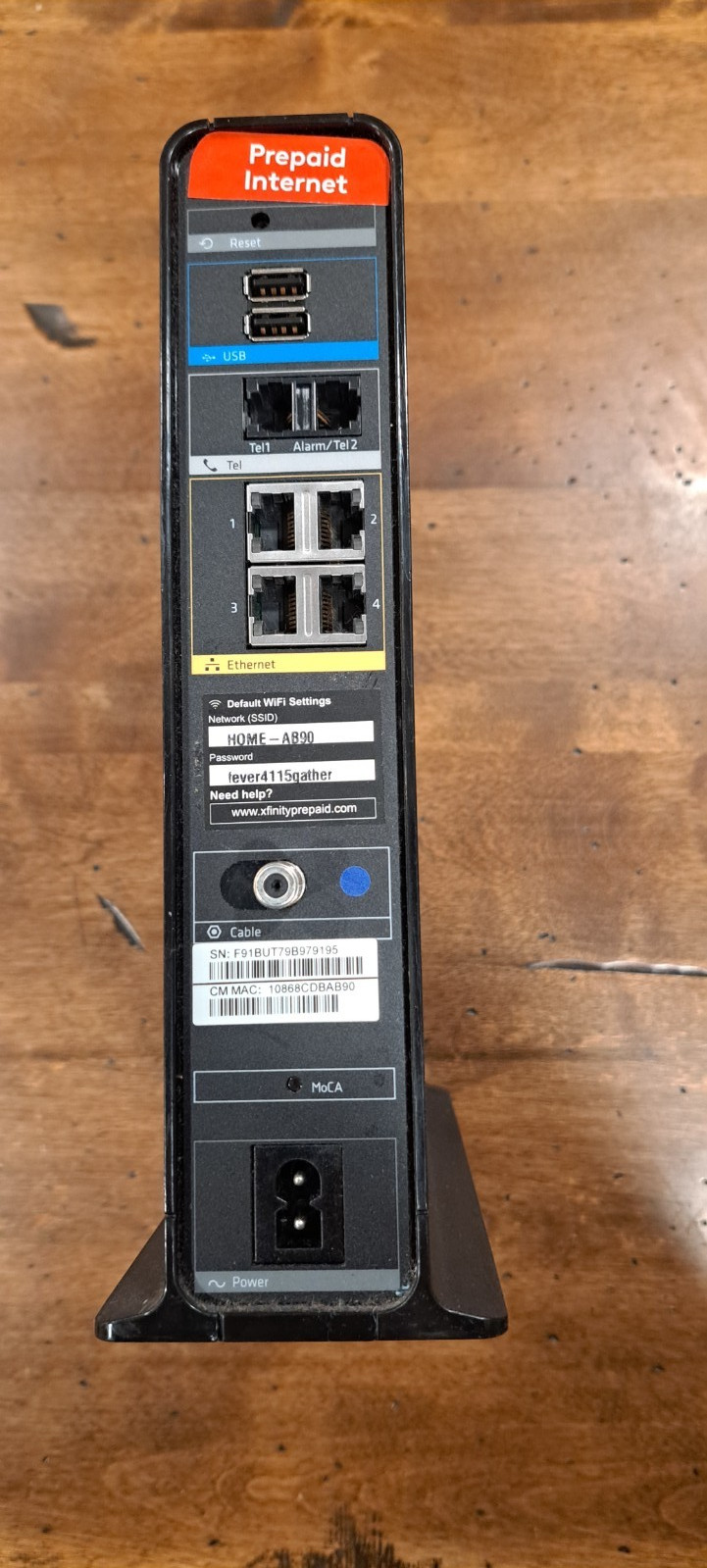 Xfinity Arris TG1682 Dual Band Wireless 802.11ac Cable Modem Router
