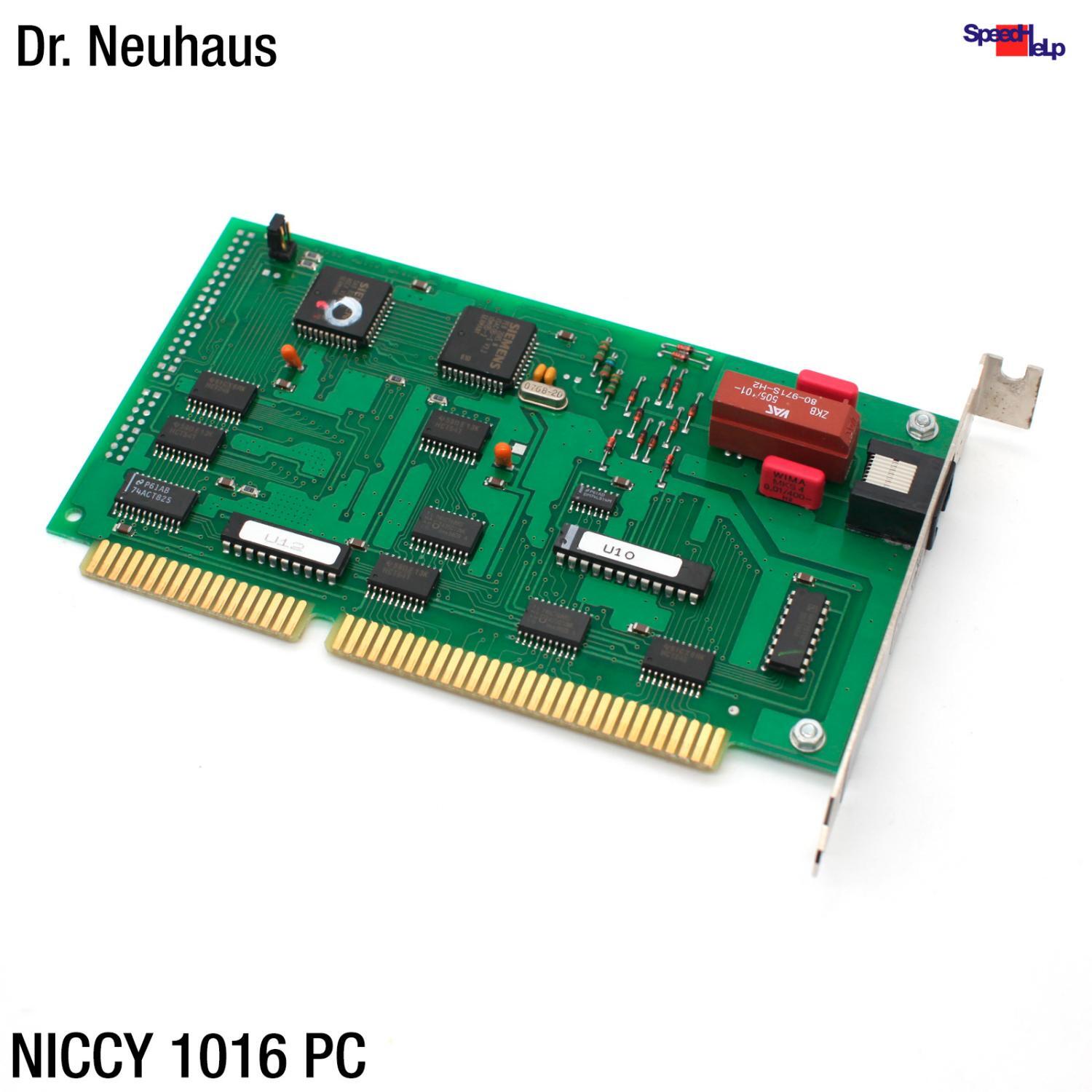 DR.NEUHAUS NICCY 1016 PC CARD ISA 16-BIT ISDN CONTROLLER MODEM U10 U12